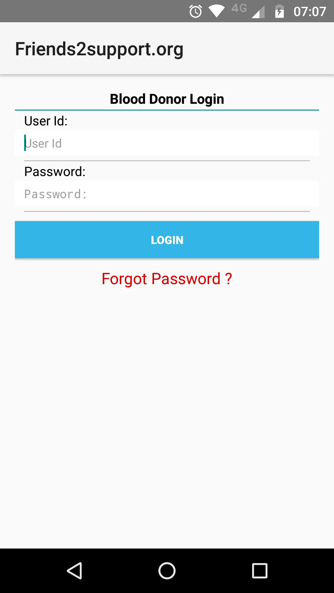 Friends2Support.org | Indus Appstore | Screenshot