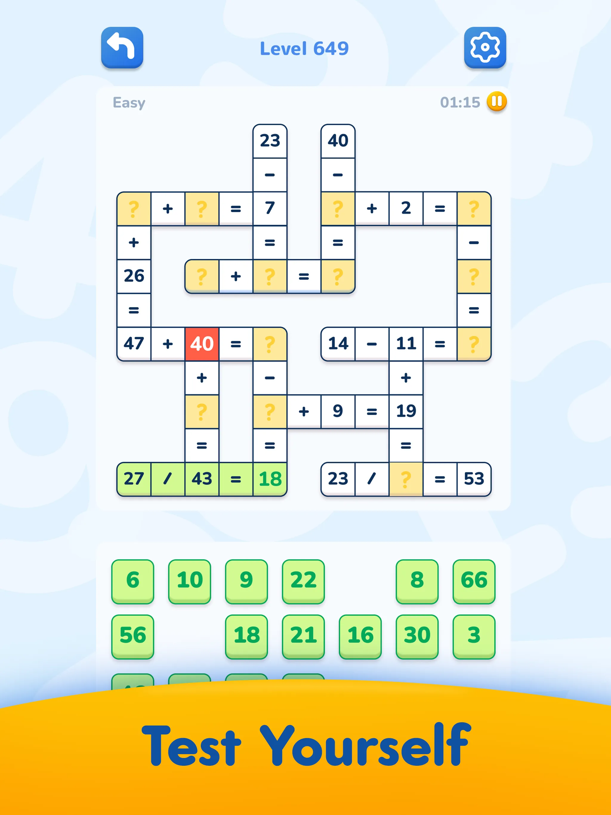 Math Crossword — Number puzzle | Indus Appstore | Screenshot