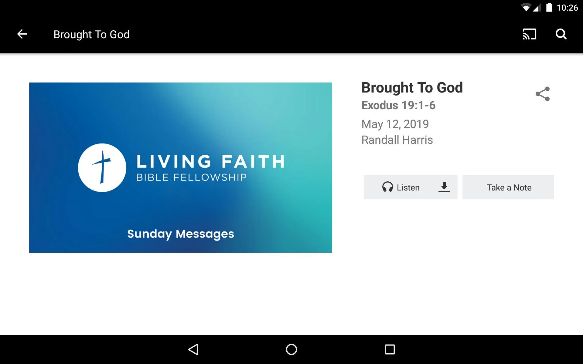 Living Faith BF | Indus Appstore | Screenshot