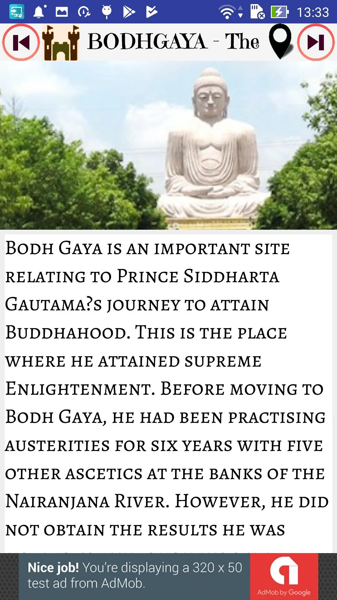 Buddha pilgrimage sites | Indus Appstore | Screenshot