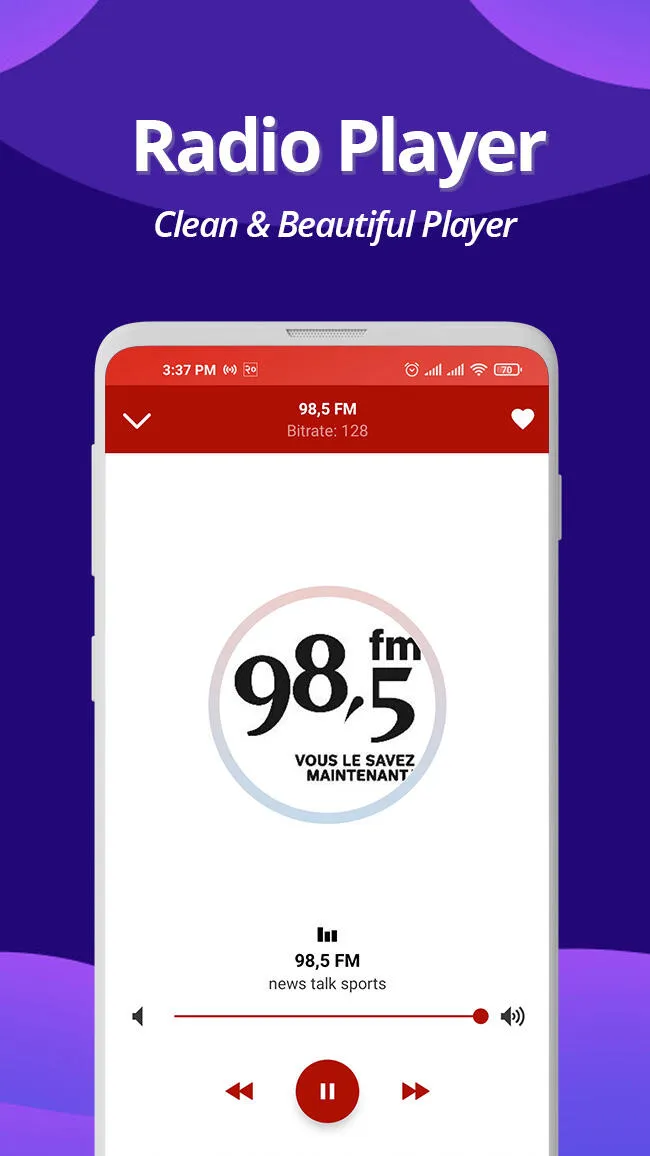 Canada Radio - Online FM Radio | Indus Appstore | Screenshot