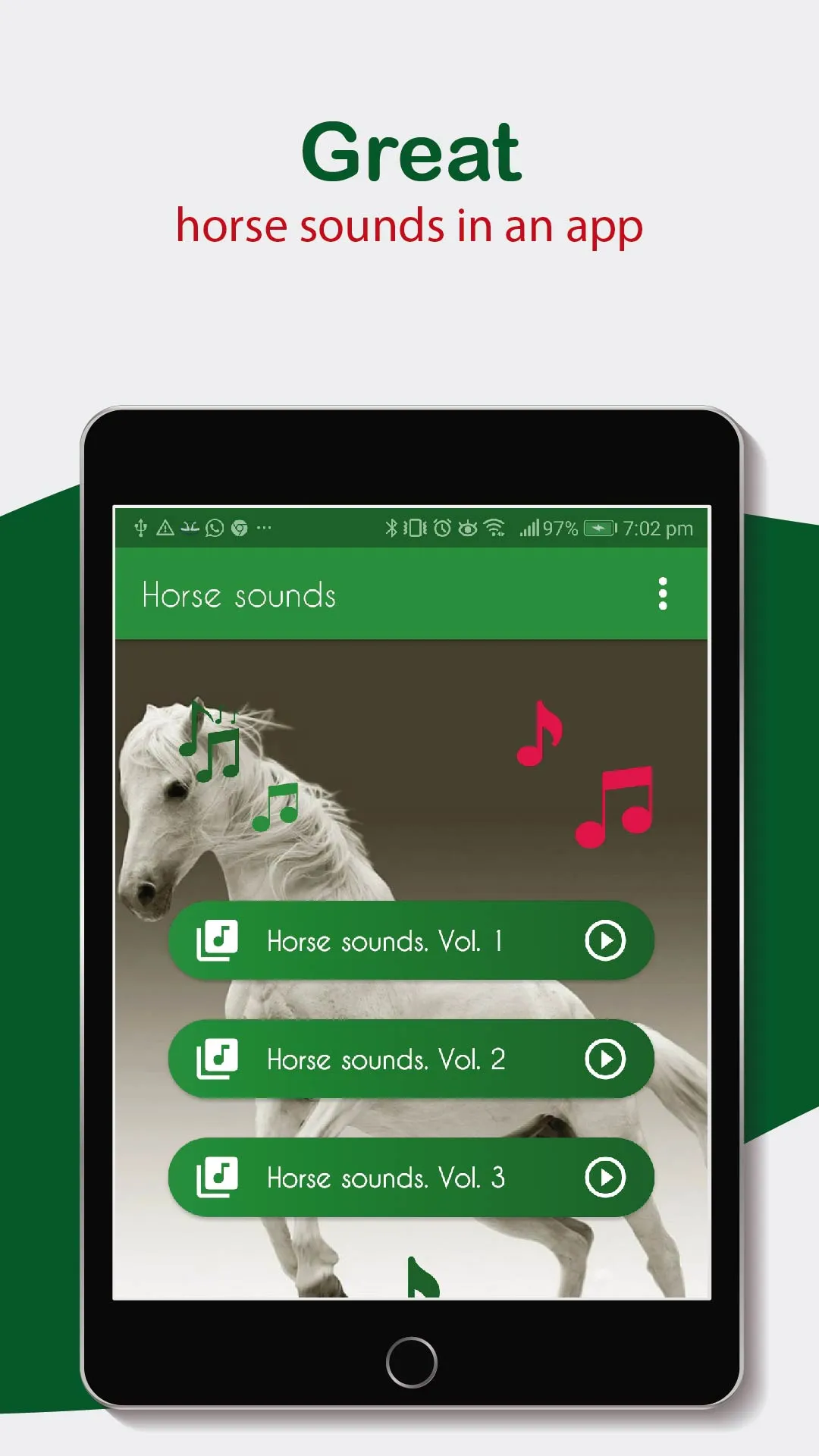 Horse Sounds. beautiful neighs | Indus Appstore | Screenshot