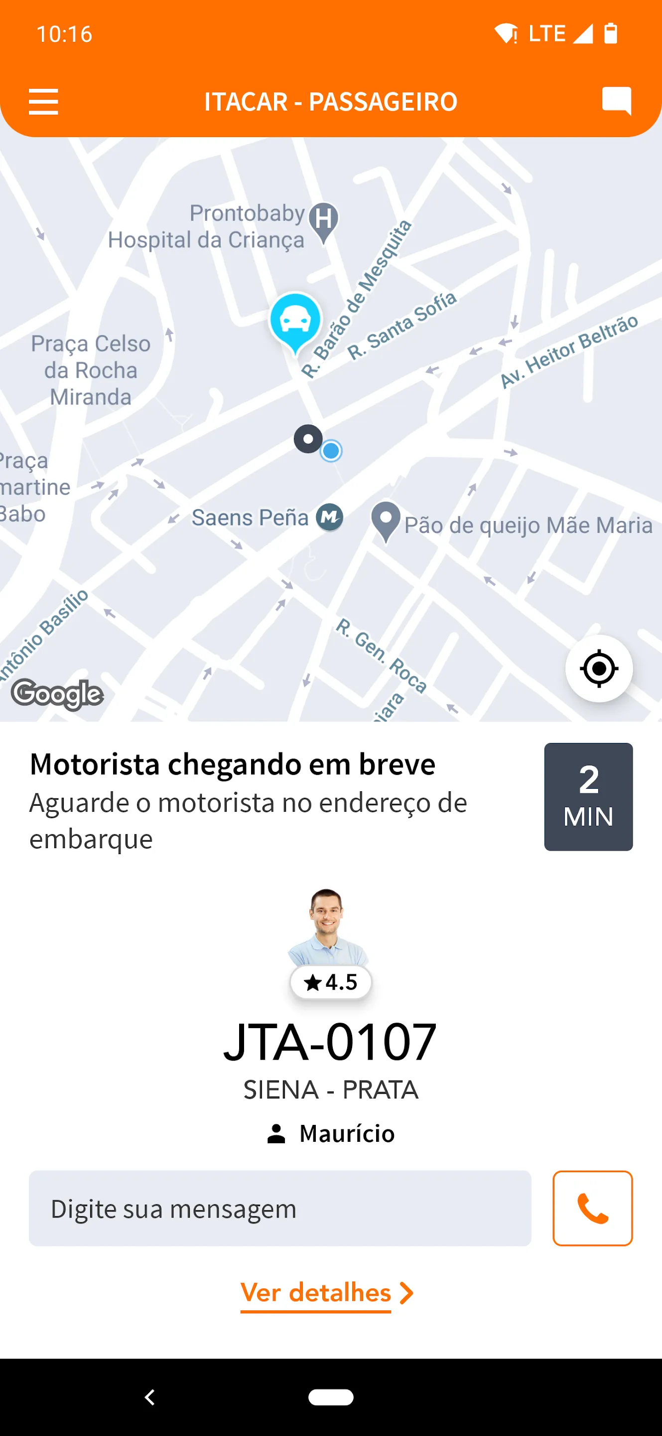 ItaCar - Passageiro | Indus Appstore | Screenshot