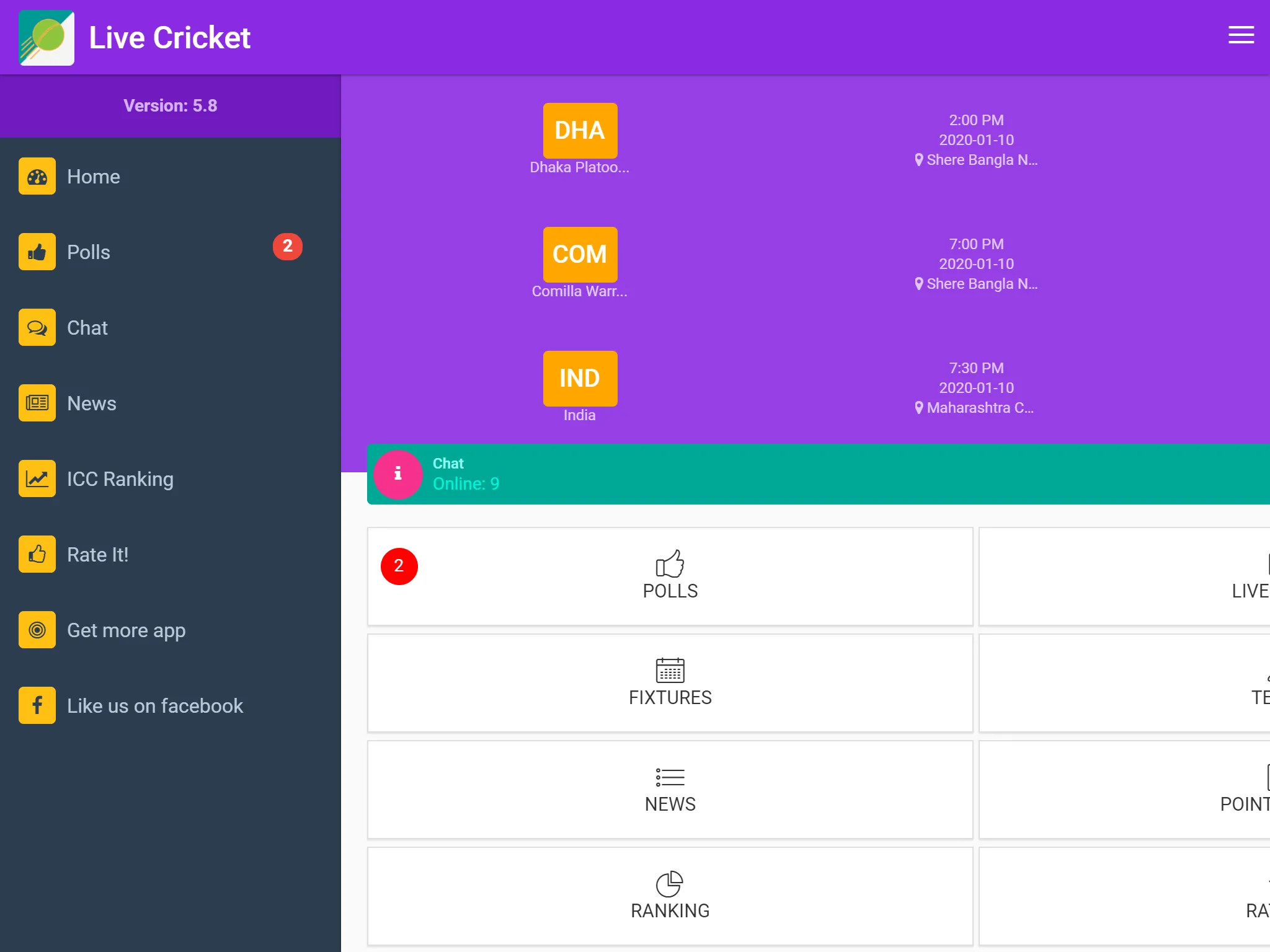 Live Cricket | Indus Appstore | Screenshot