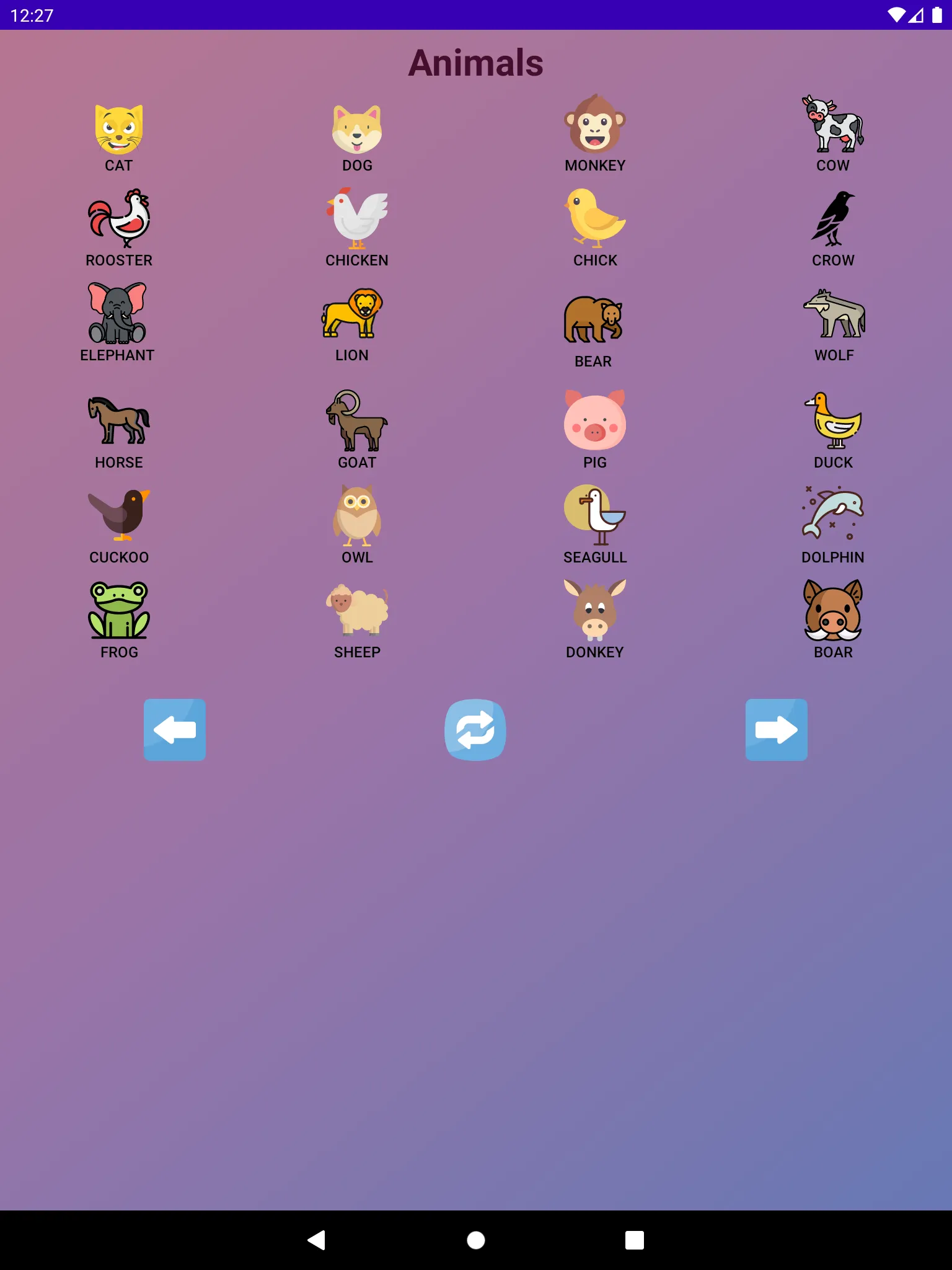 Animal sounds, music buttons | Indus Appstore | Screenshot
