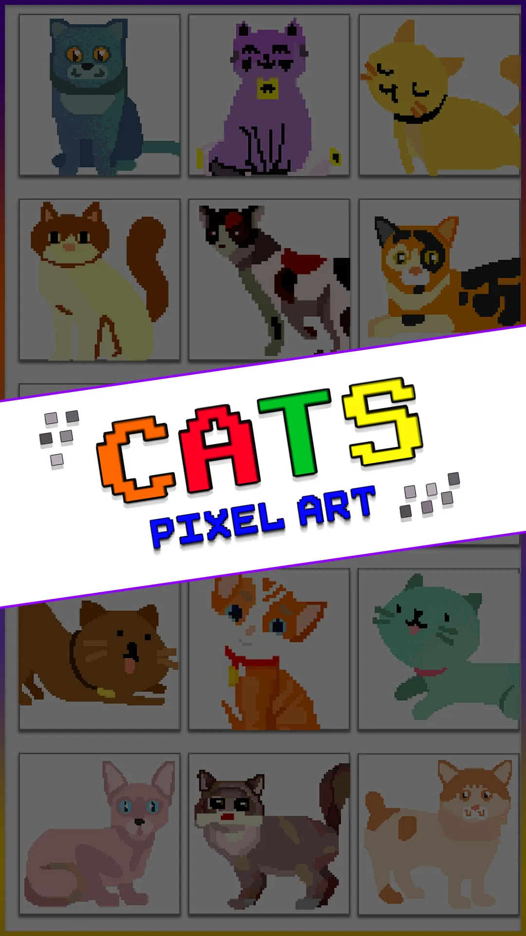 Cats Pixel Art Coloring Book | Indus Appstore | Screenshot