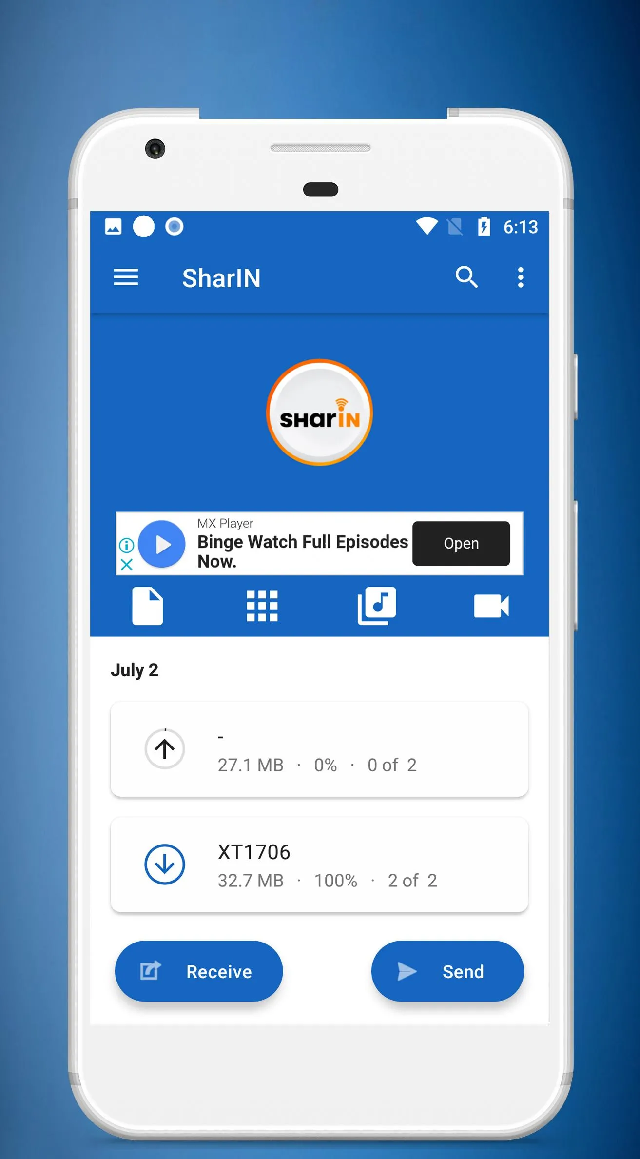 SharIN - File Sharing & Data T | Indus Appstore | Screenshot