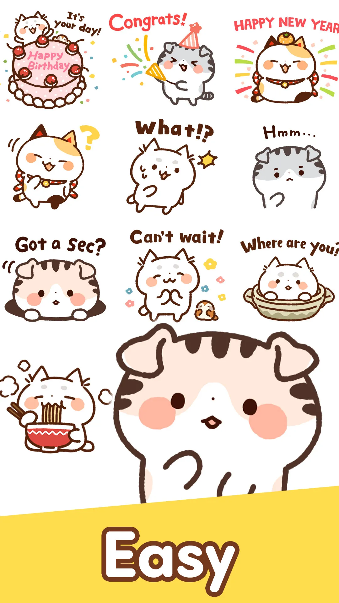 Emoji Stickers Lucky Cat | Indus Appstore | Screenshot