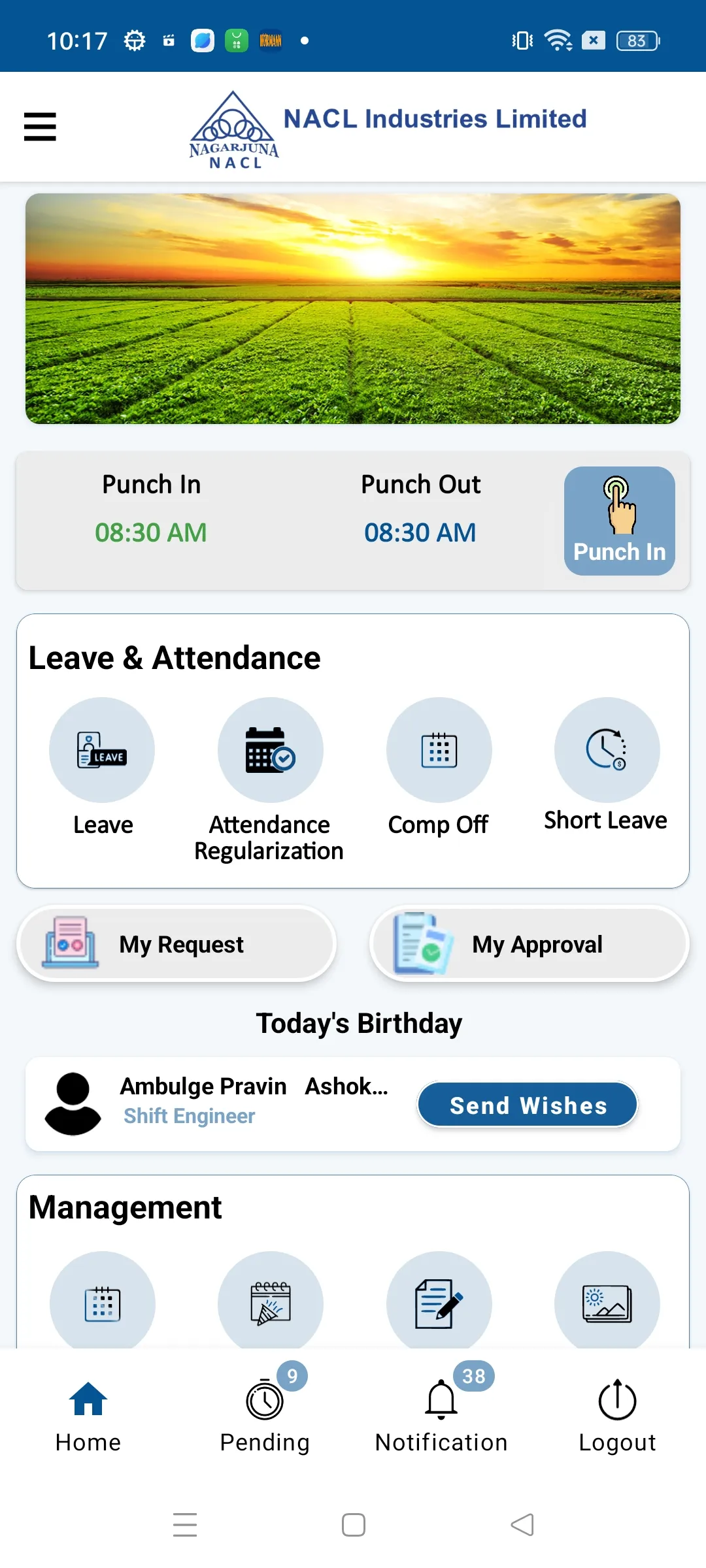 NACL HRMS | Indus Appstore | Screenshot