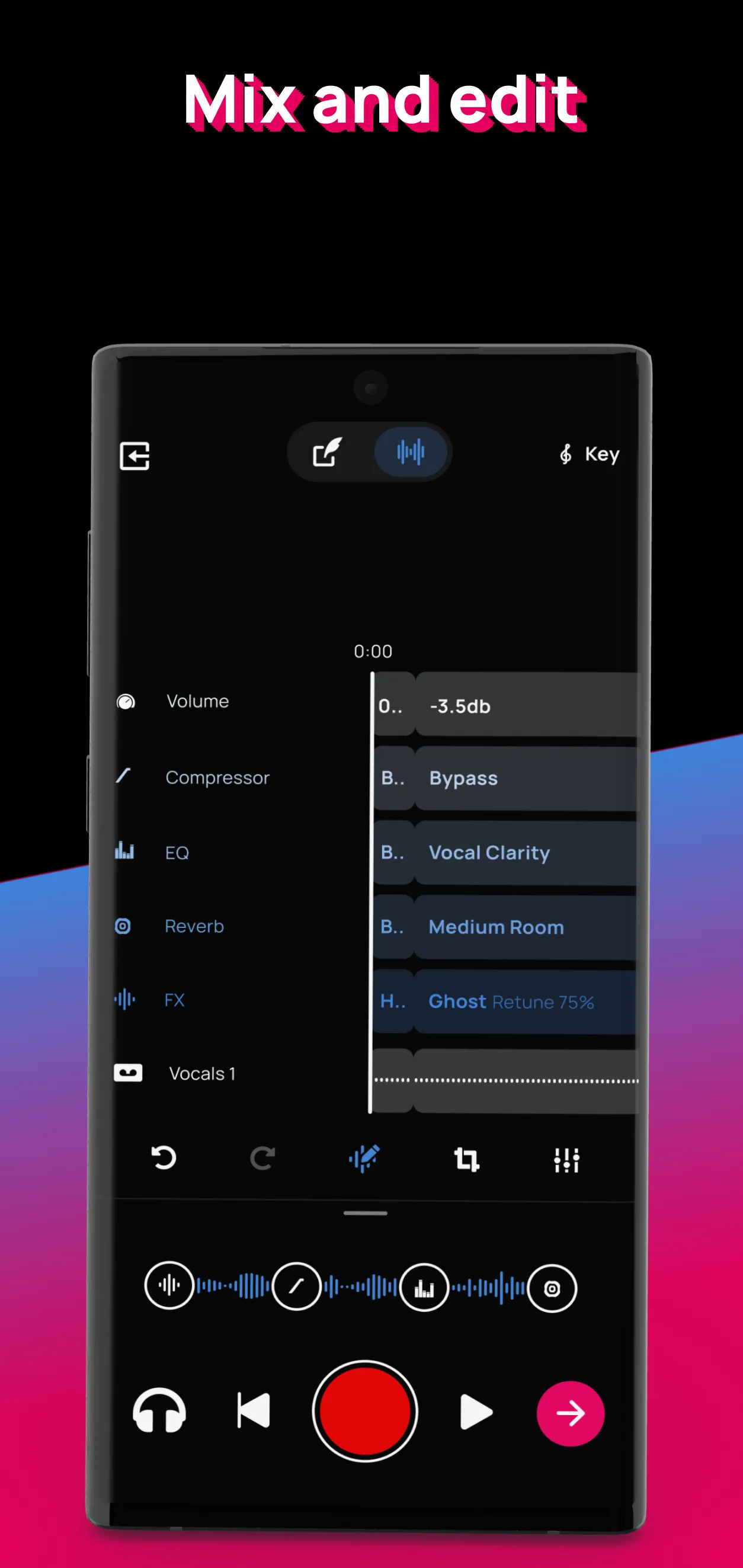 Voloco: Auto Vocal Tune Studio | Indus Appstore | Screenshot