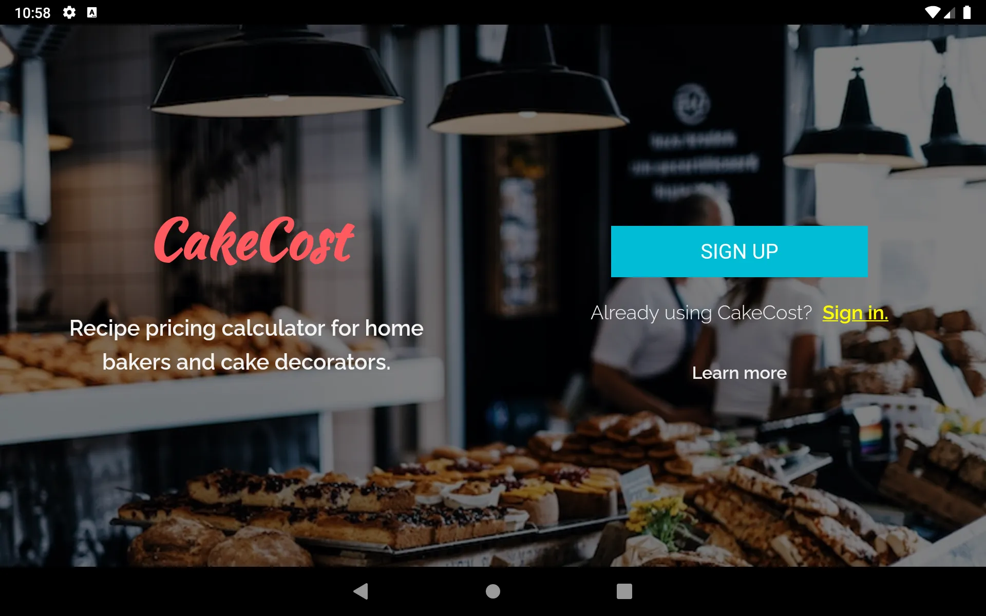 CakeCost | Indus Appstore | Screenshot