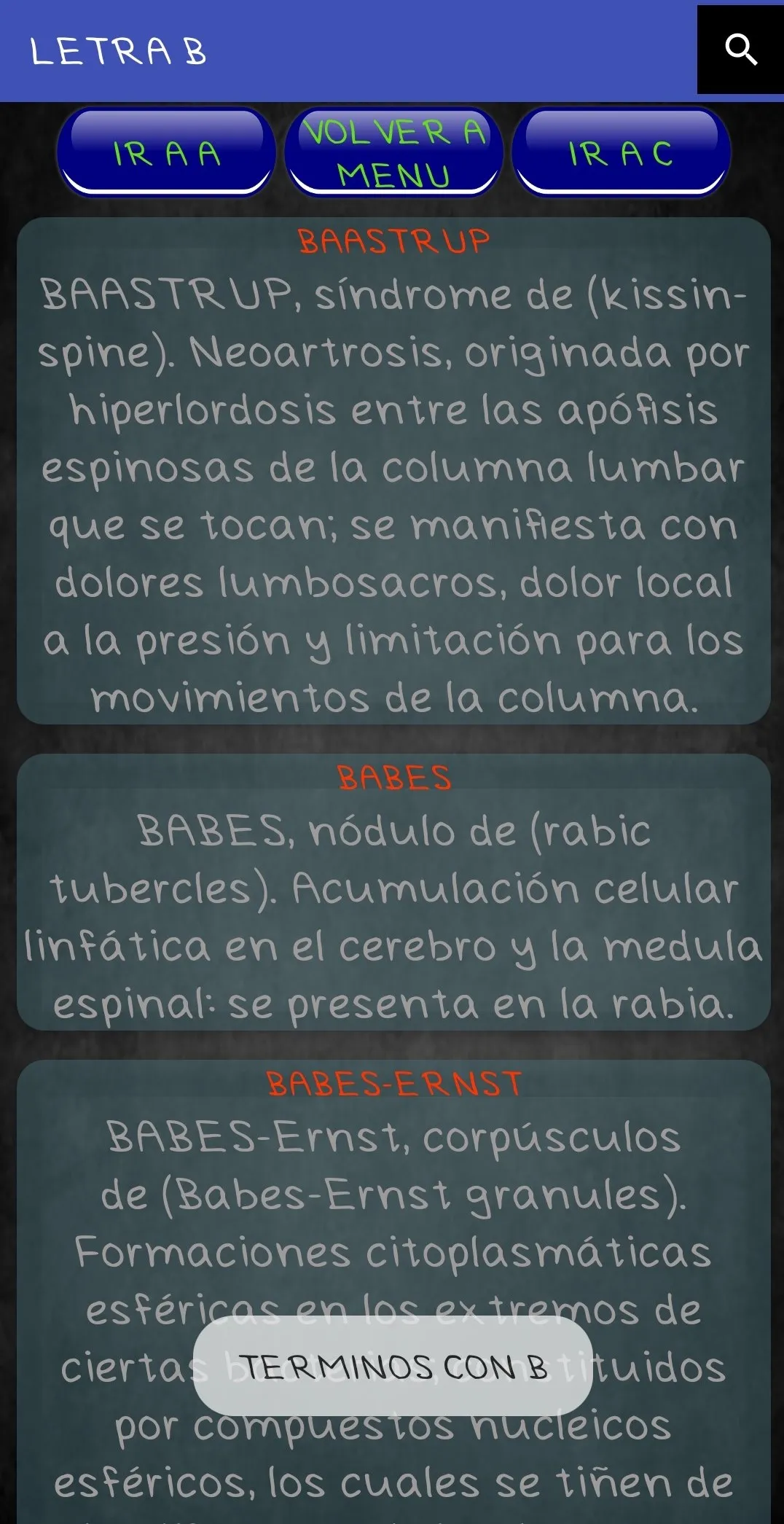 DICCIONARIO MEDICO | Indus Appstore | Screenshot