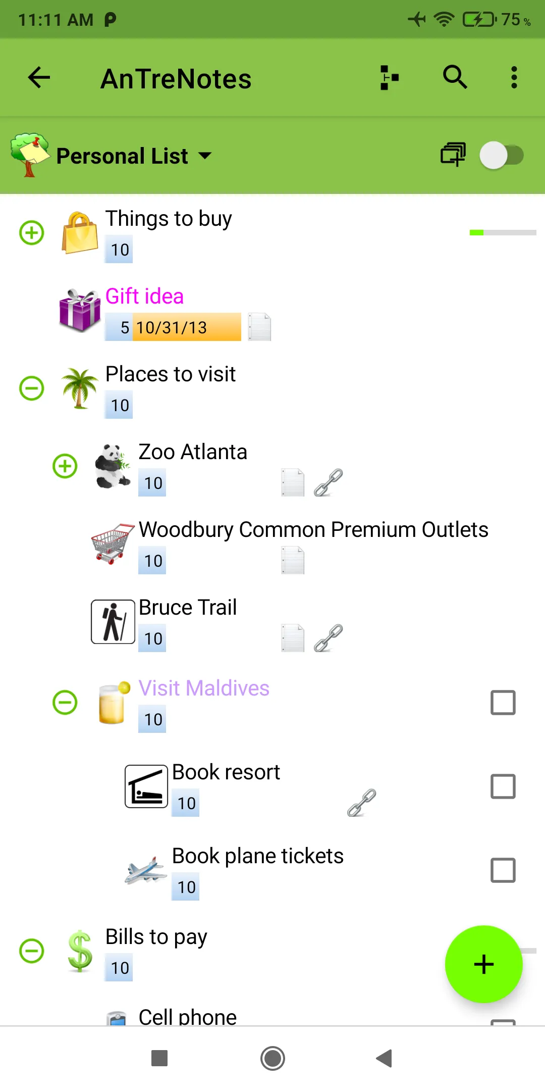 AnTreNotes | Indus Appstore | Screenshot