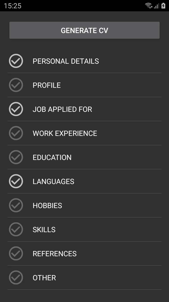 Curriculum Vitae | Indus Appstore | Screenshot