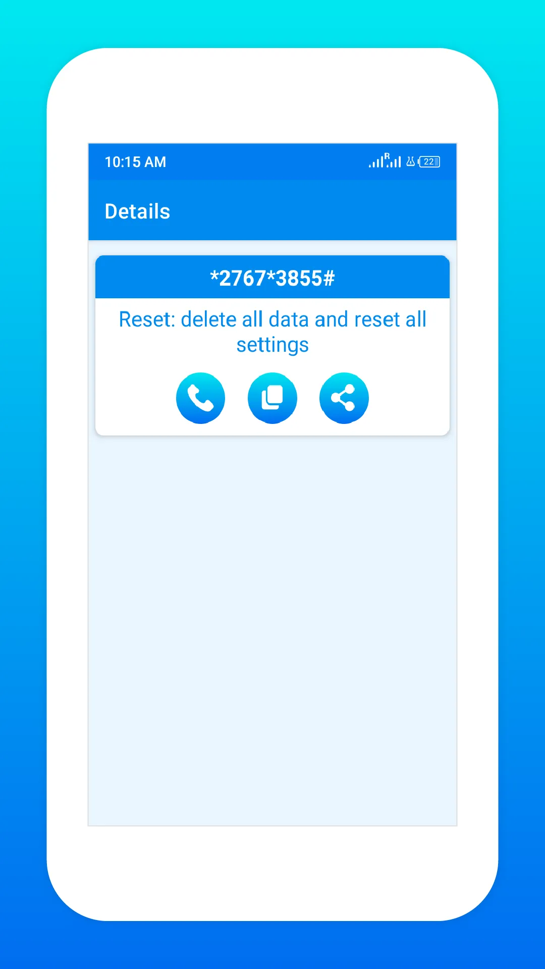 All Phone Reset Codes | Indus Appstore | Screenshot