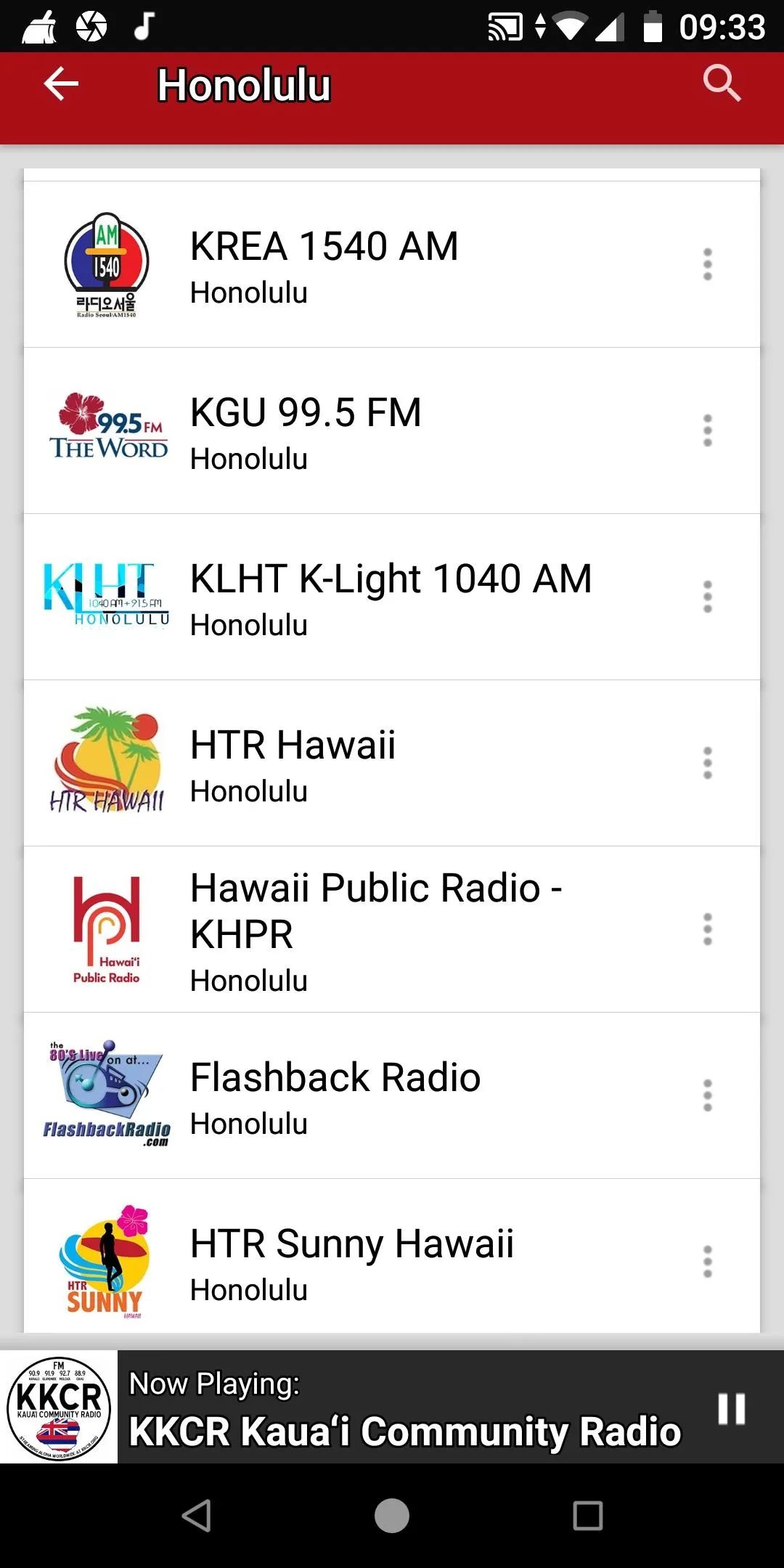 Honolulu Radio Stations | Indus Appstore | Screenshot