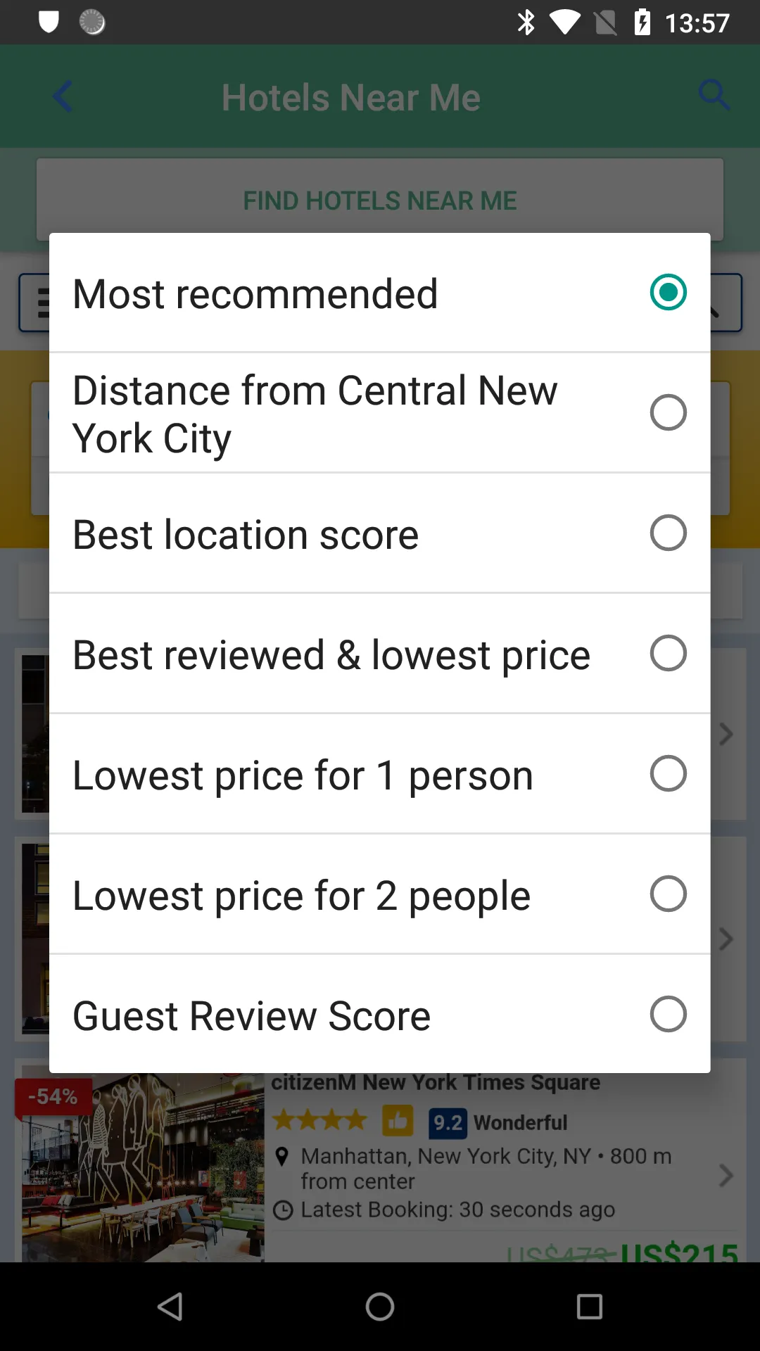 Hotels Near Me | Compare price | Indus Appstore | Screenshot