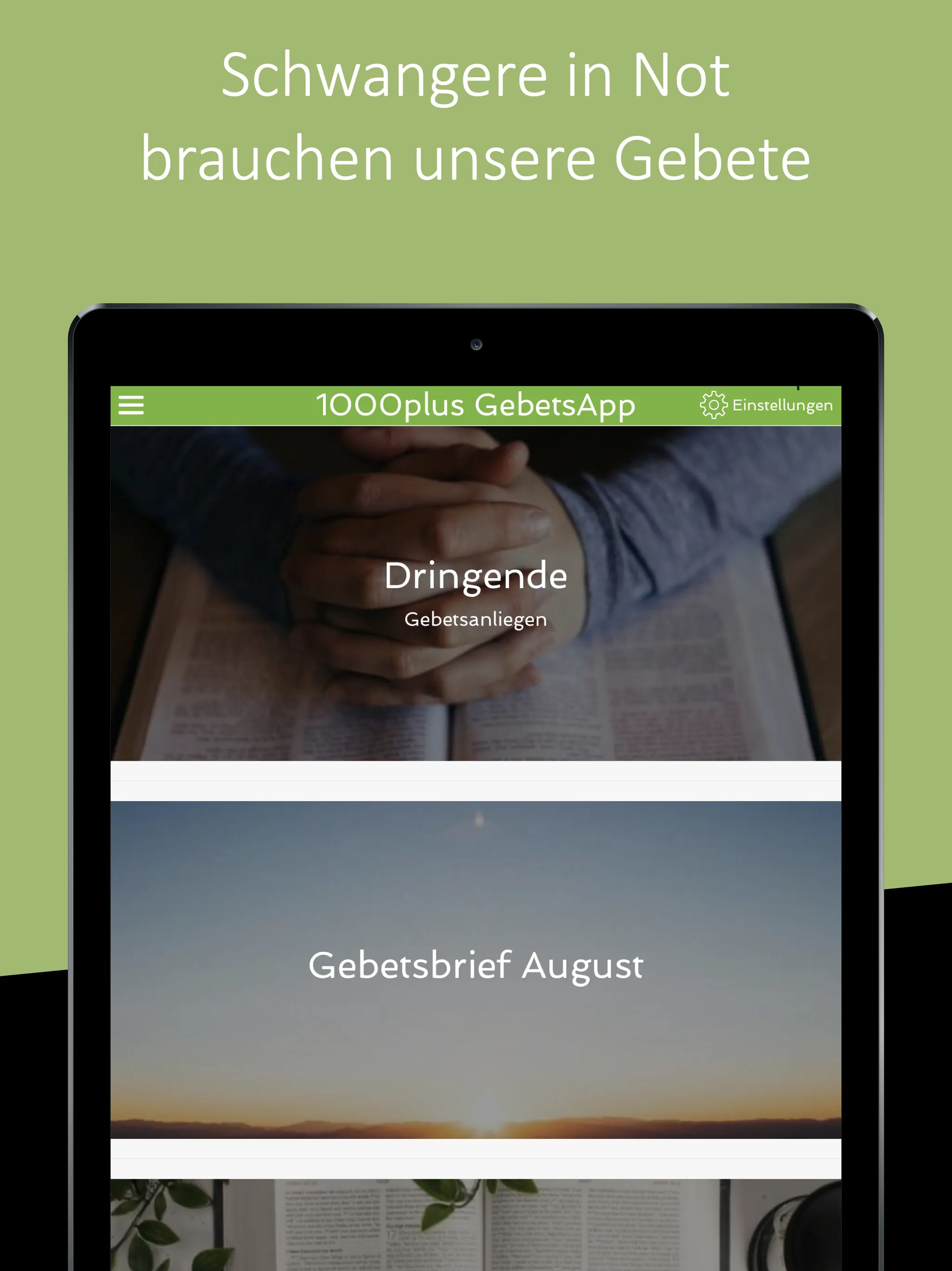 1000plus-GebetsApp – Beten für | Indus Appstore | Screenshot