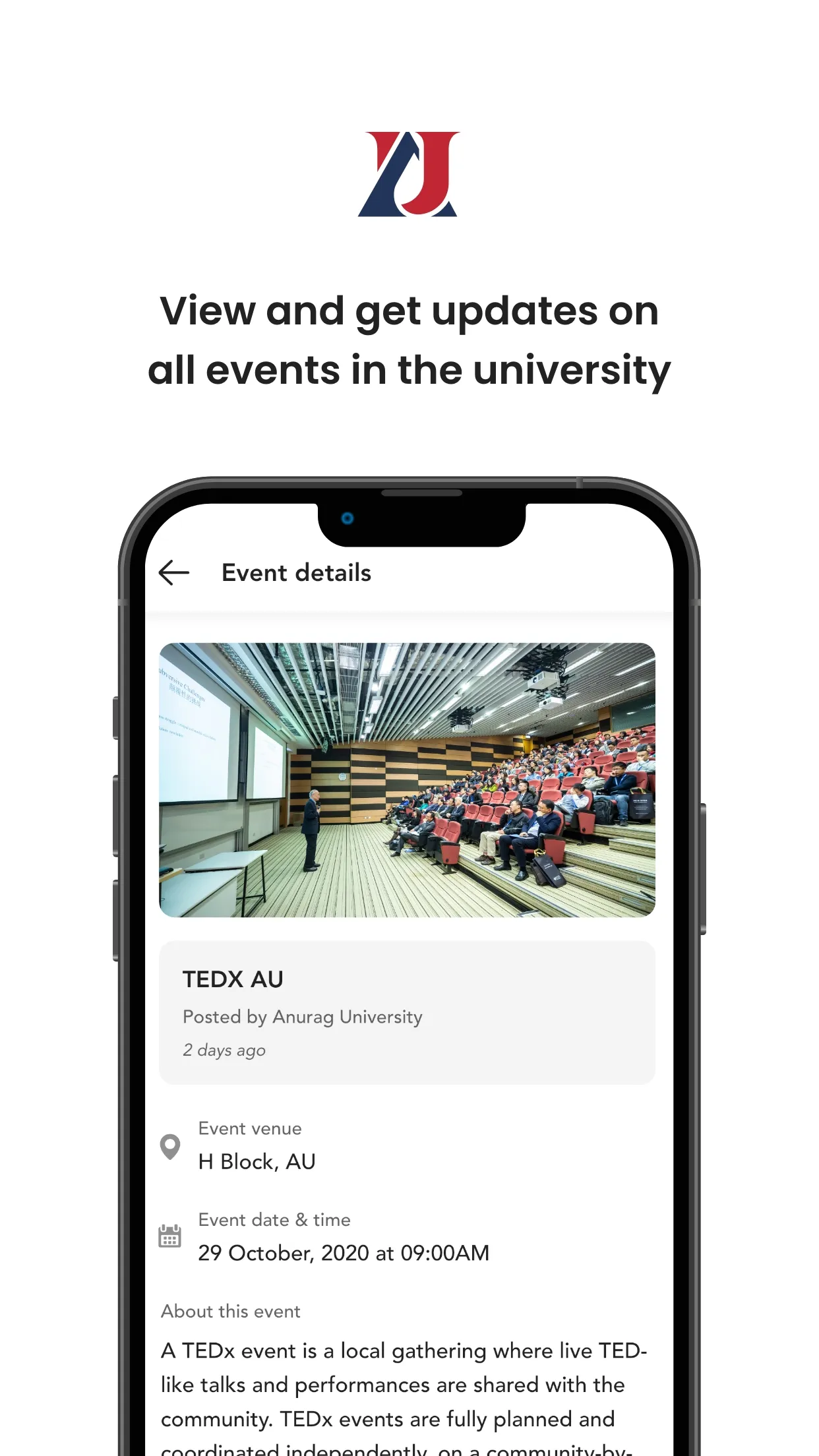 AU Pulse | Anurag University | Indus Appstore | Screenshot