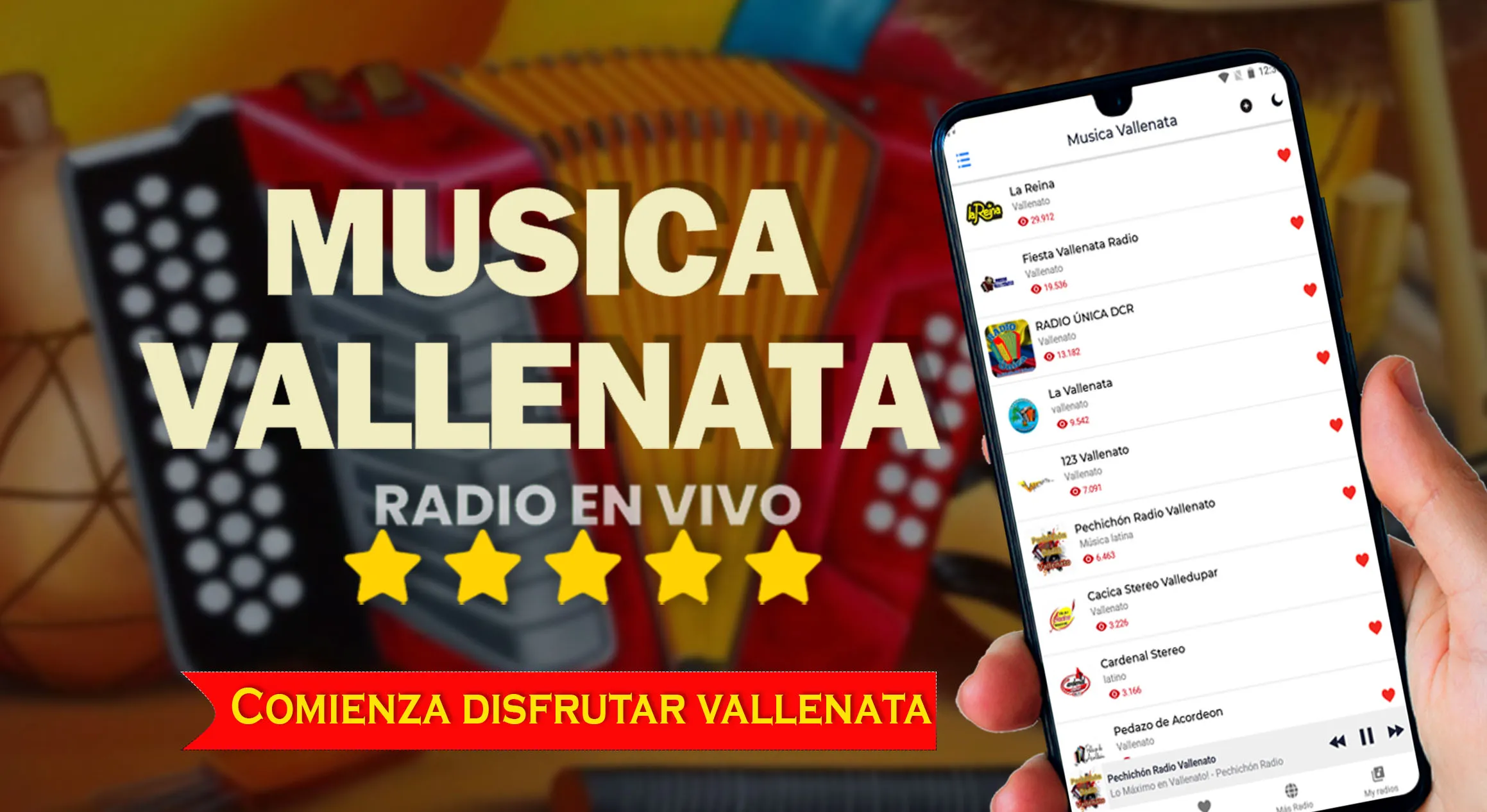 Musica Vallenata | Indus Appstore | Screenshot