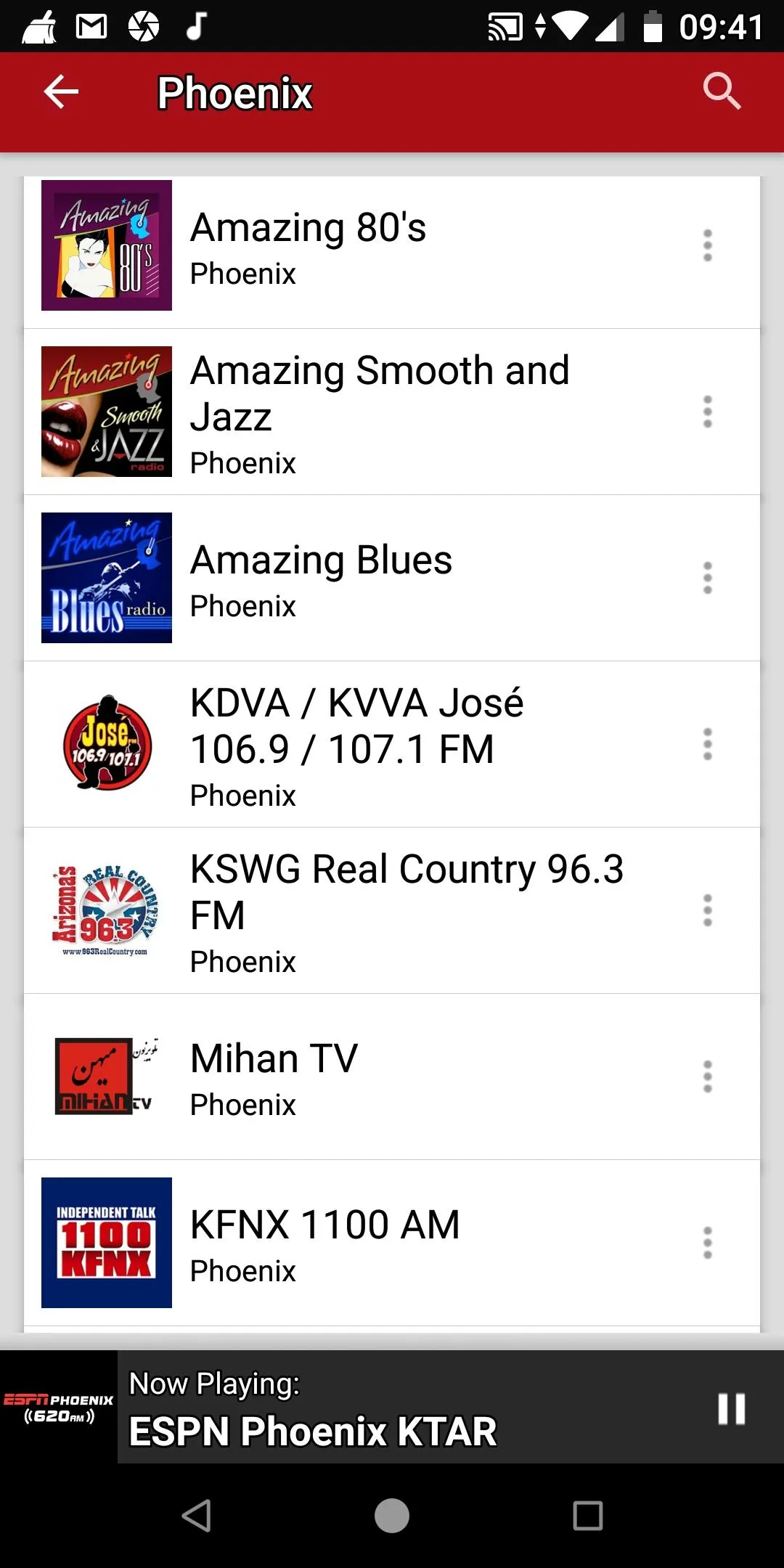 Phoenix Radio Stations - USA | Indus Appstore | Screenshot