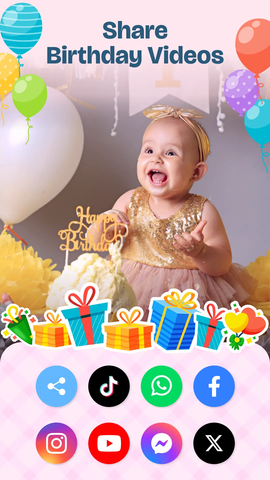Happy Birthday Video Maker | Indus Appstore | Screenshot