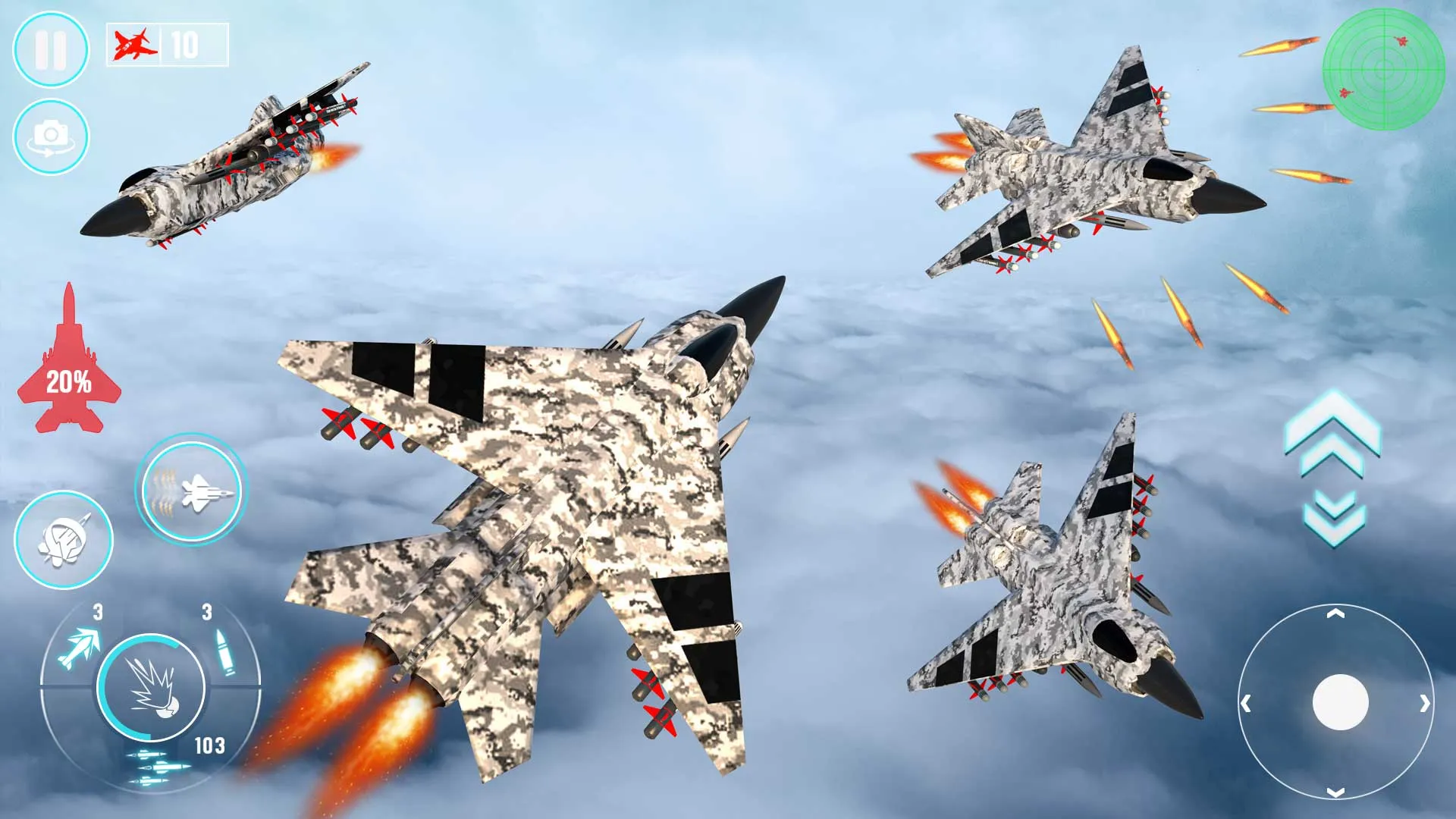 Fighter Jet War Plane Games | Indus Appstore | Screenshot