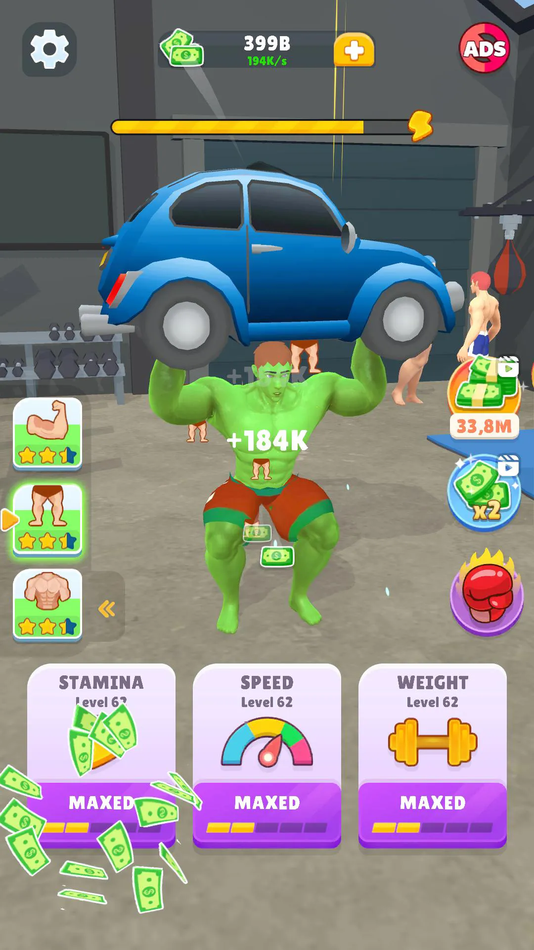 Idle Lifting Hero: Muscle Up | Indus Appstore | Screenshot