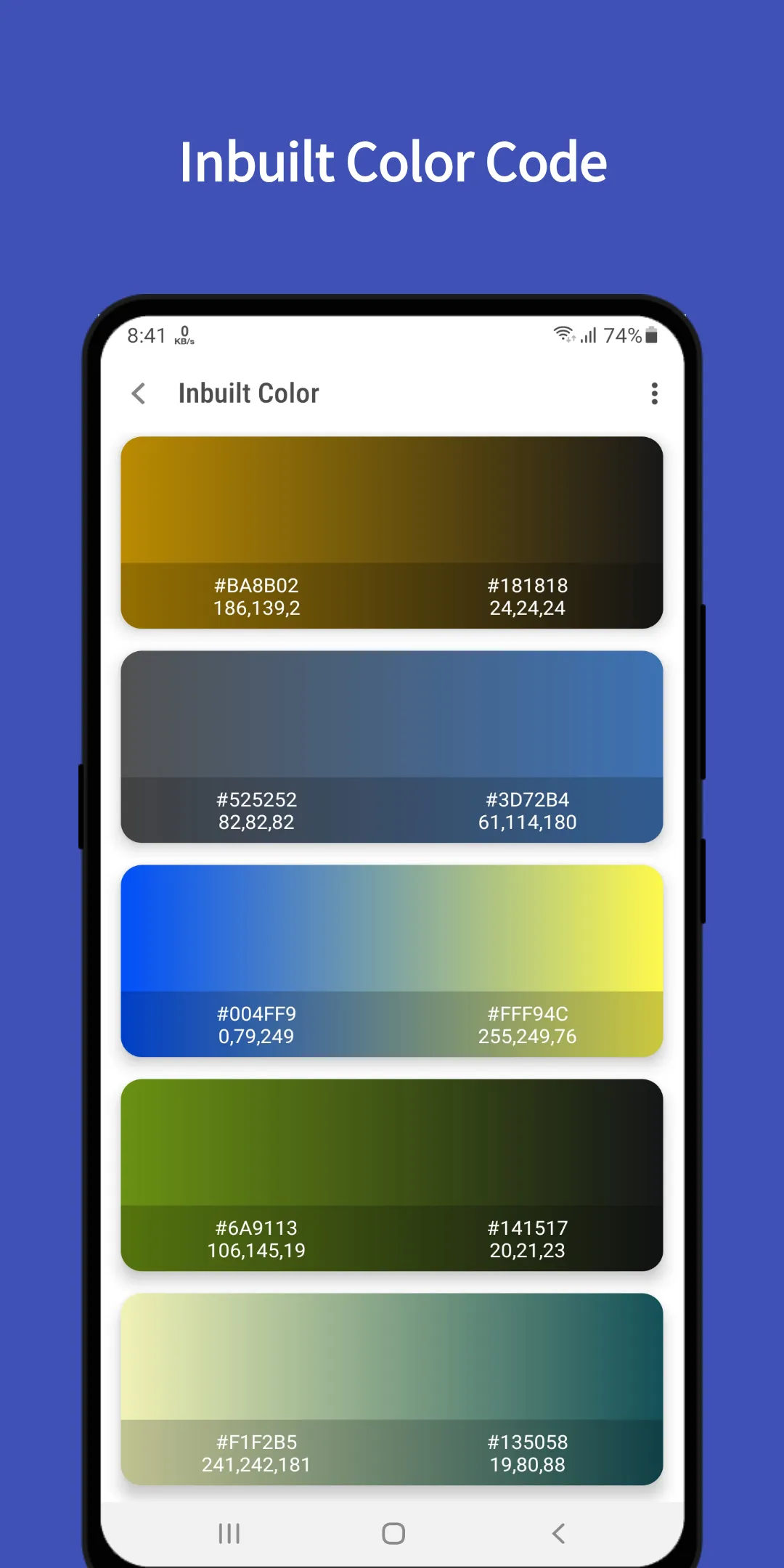 Rain Colors - Color Palette | Indus Appstore | Screenshot