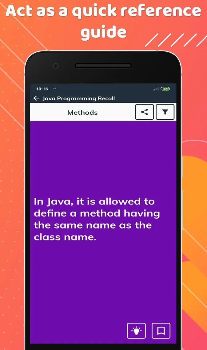 Programming Recall for Java | Indus Appstore | Screenshot