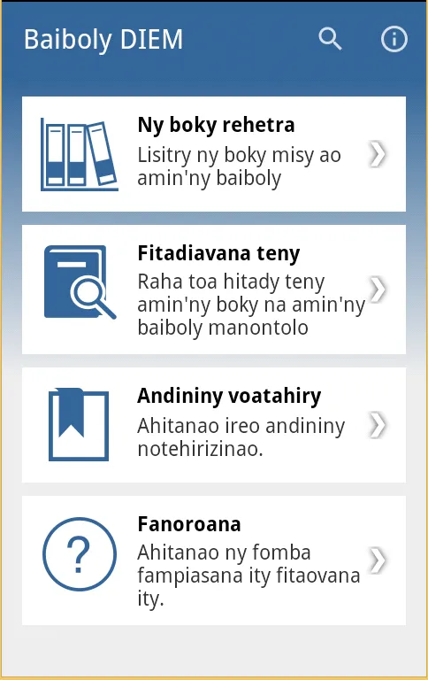 Baiboly Malagasy DIEM | Indus Appstore | Screenshot