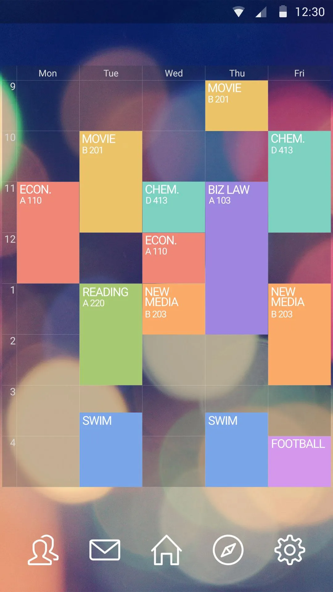 Timetable : Simple & Colorful | Indus Appstore | Screenshot