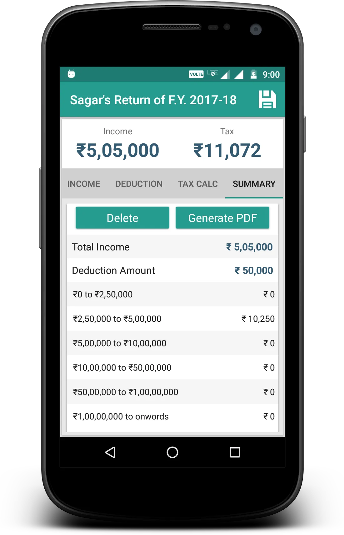 Income Tax Calculator | Indus Appstore | Screenshot