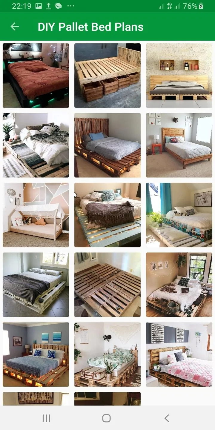 DIY Pallet Bed Plans Ideas | Indus Appstore | Screenshot