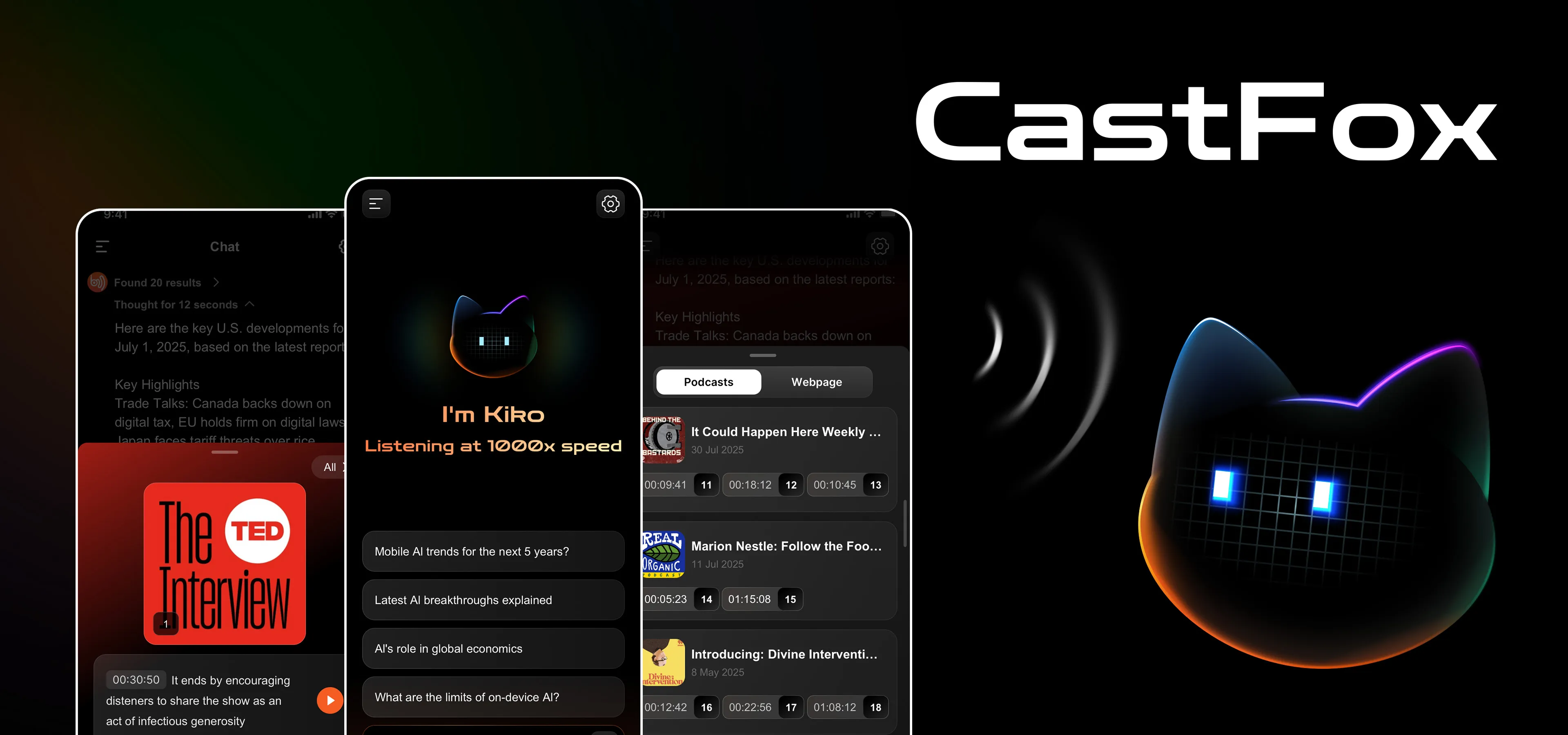 CastFox - AI Podcast Agent | Indus Appstore | Screenshot