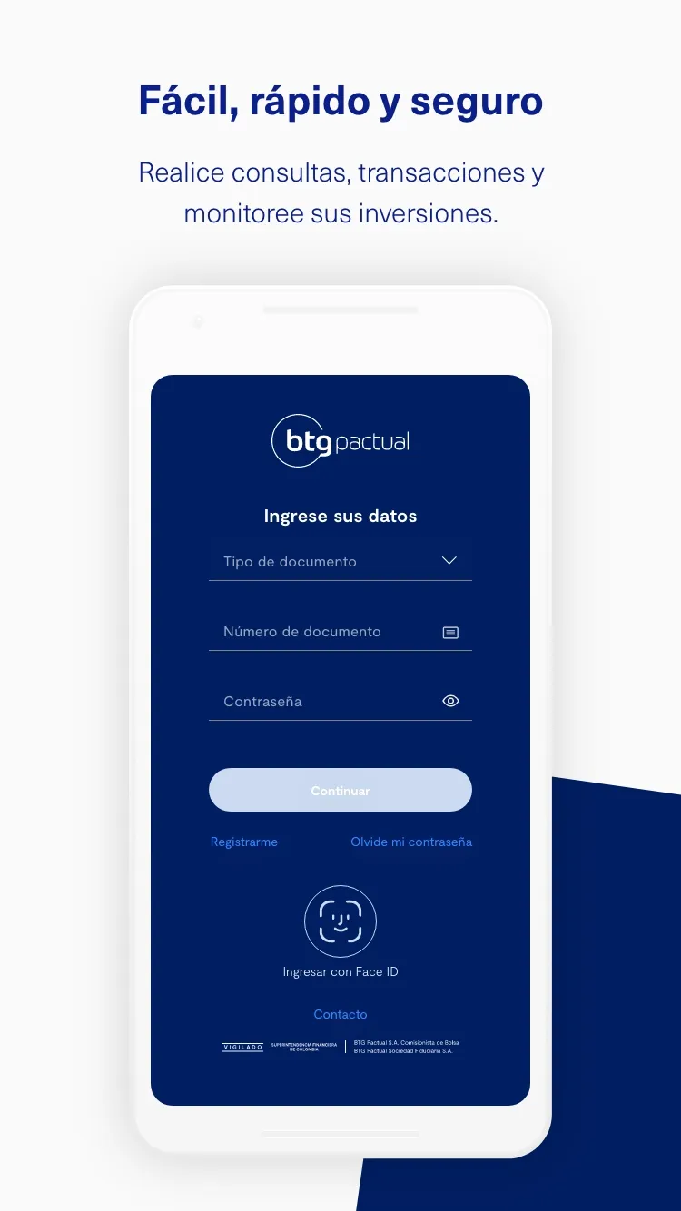 BTG Pactual Colombia | Indus Appstore | Screenshot