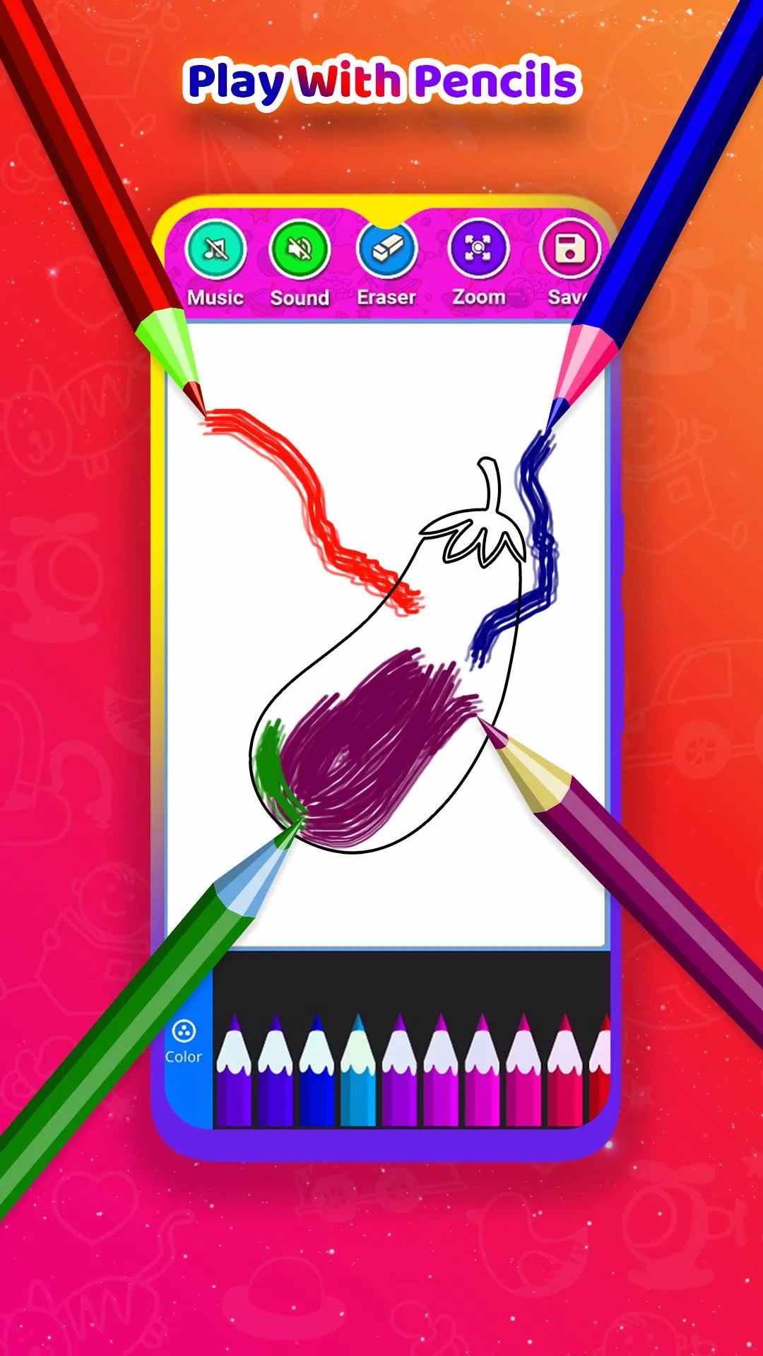 Fruits & Vegetable Coloring Bo | Indus Appstore | Screenshot