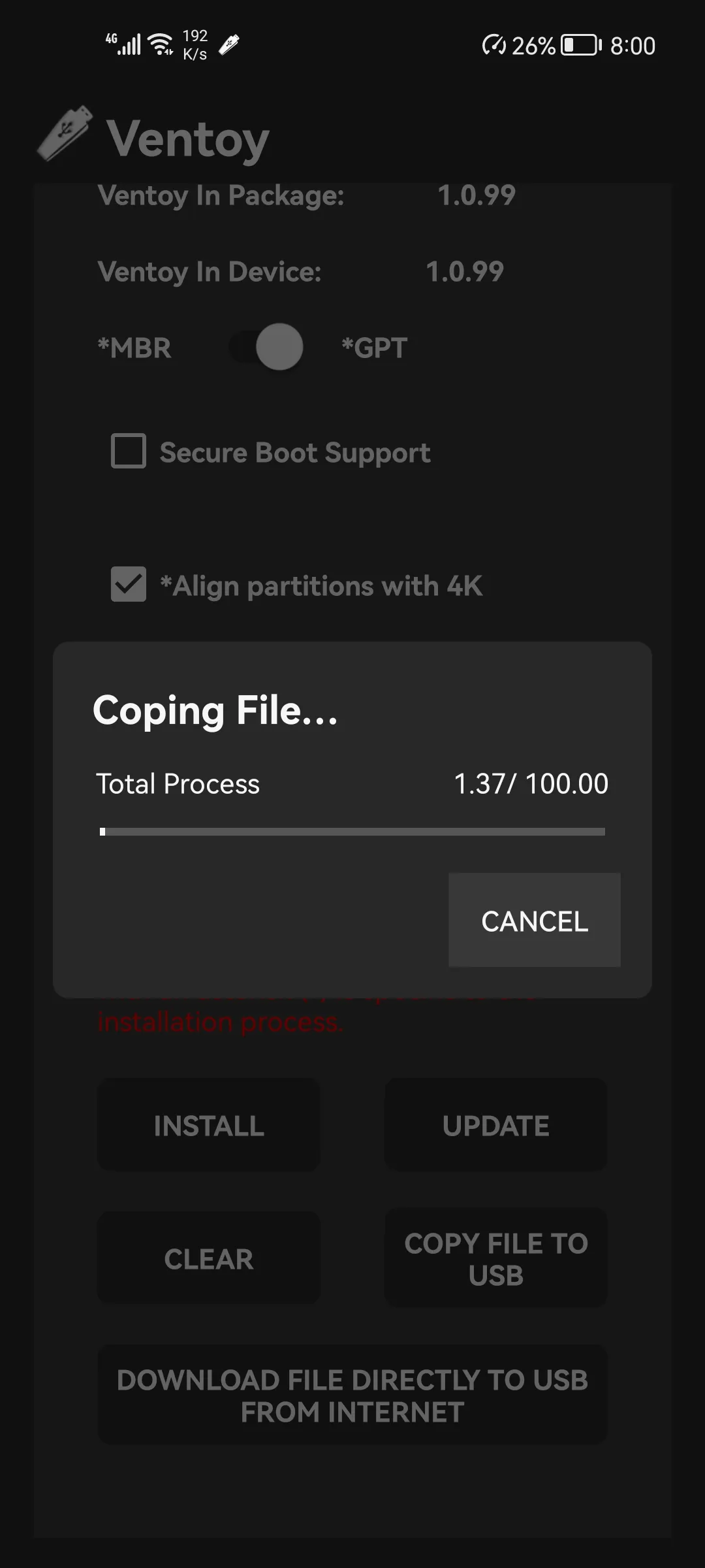Ventoy (Unofficial) | Indus Appstore | Screenshot