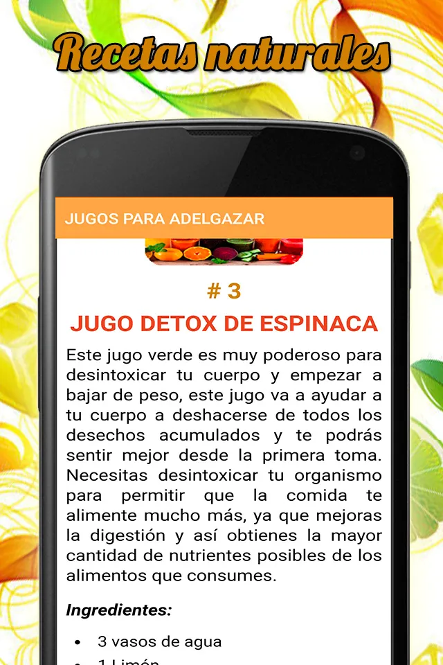 Jugos naturales y medicinales | Indus Appstore | Screenshot