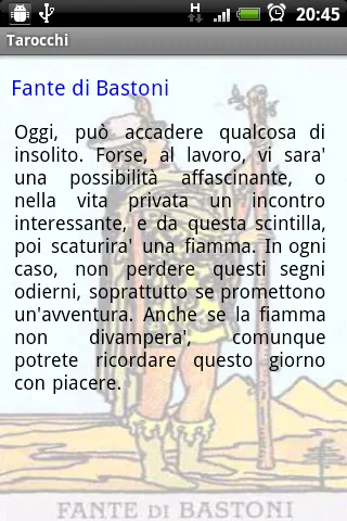 Tarocchi - Carta del Giorno | Indus Appstore | Screenshot