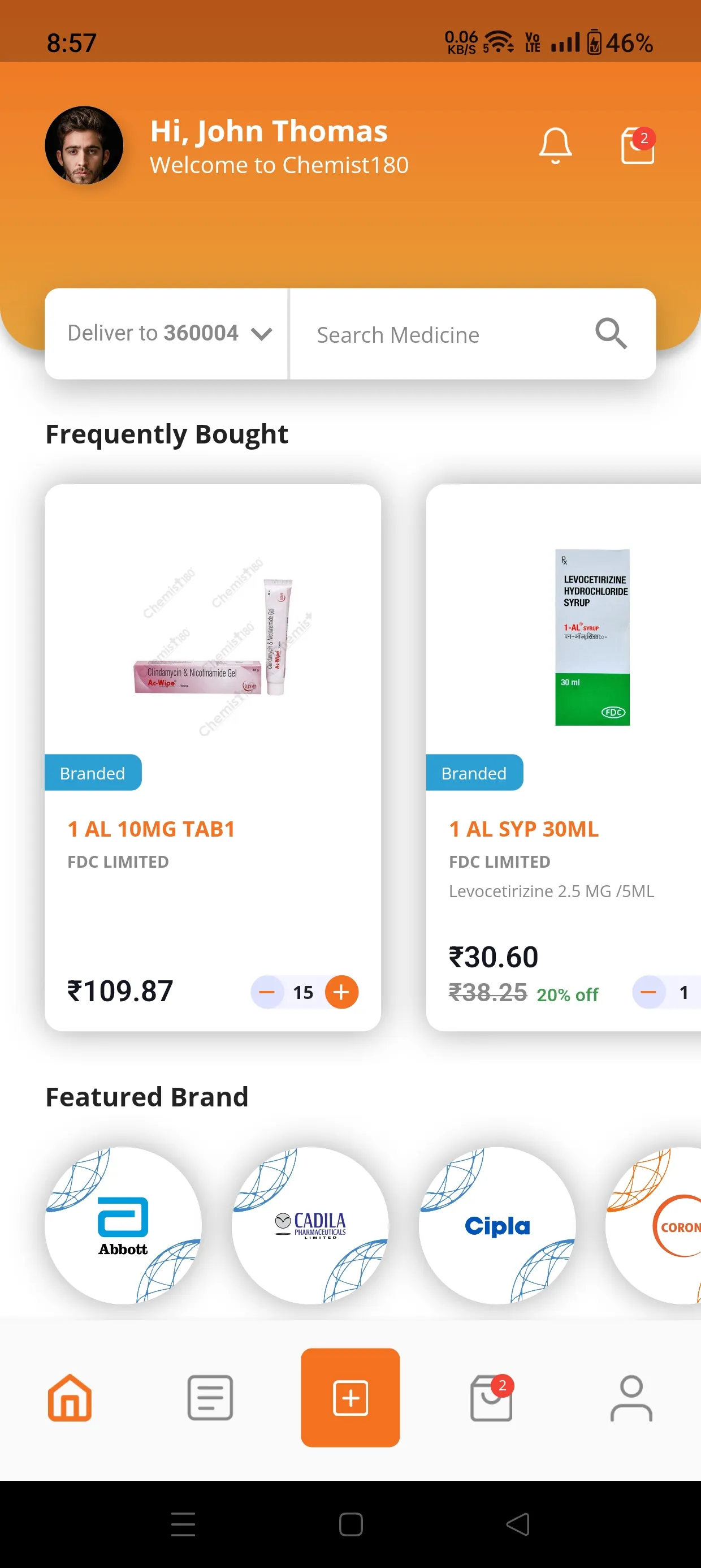 Chemist180 – Healthcare app | Indus Appstore | Screenshot