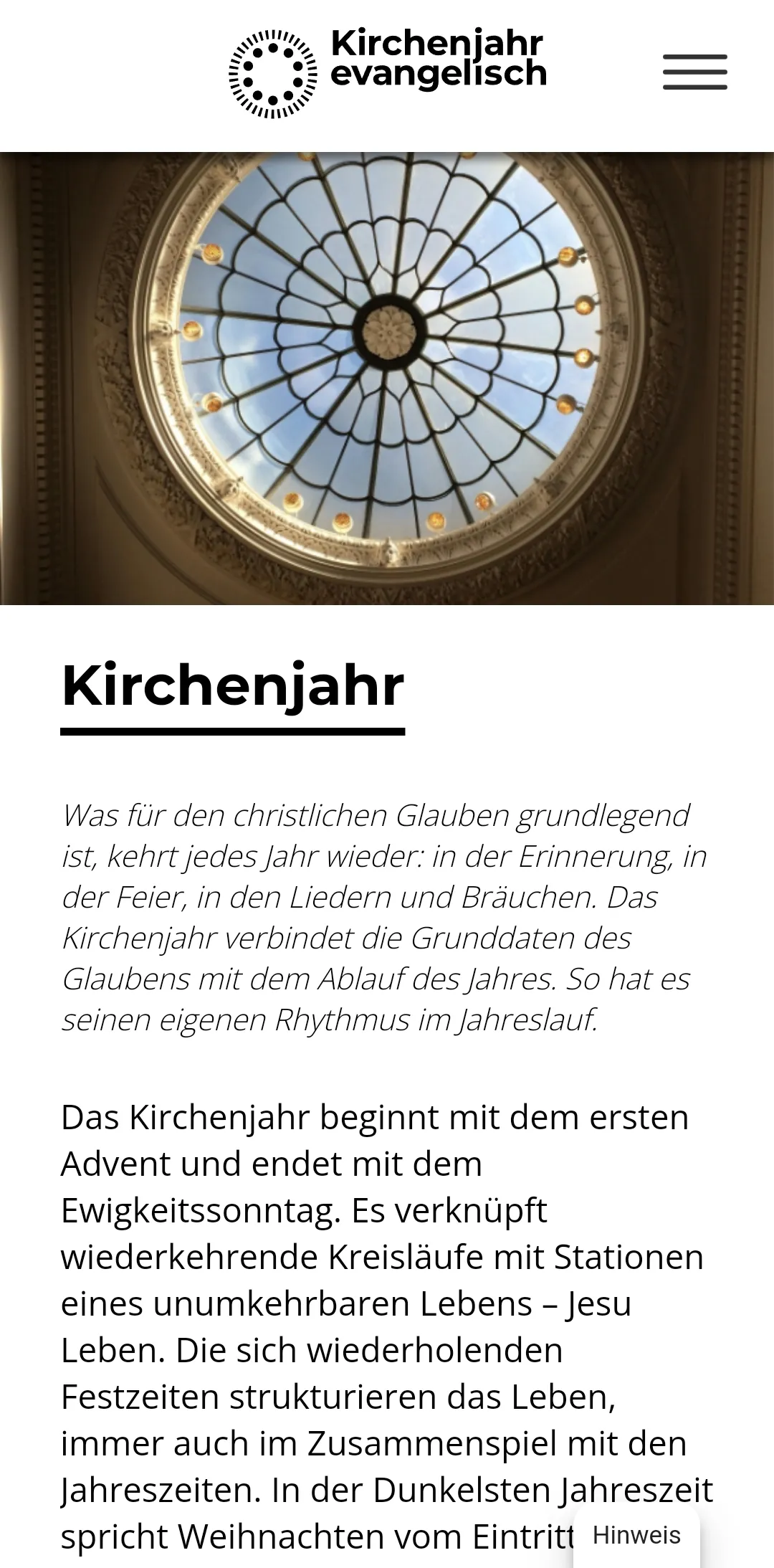 Kirchenjahr evangelisch | Indus Appstore | Screenshot