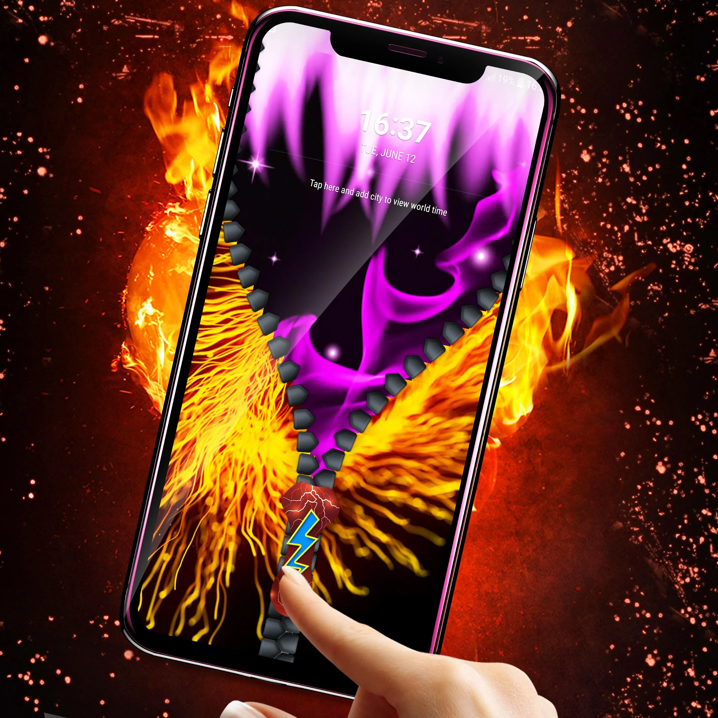 Flame lock screen | Indus Appstore | Screenshot