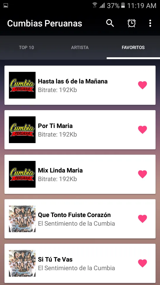 Cumbias Peruanas MP3 | Indus Appstore | Screenshot