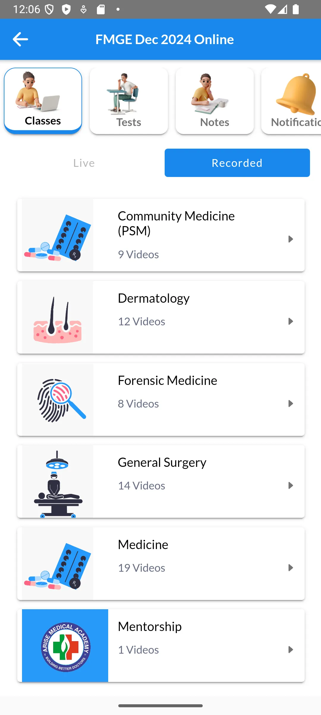 Arise Medical Academy | Indus Appstore | Screenshot