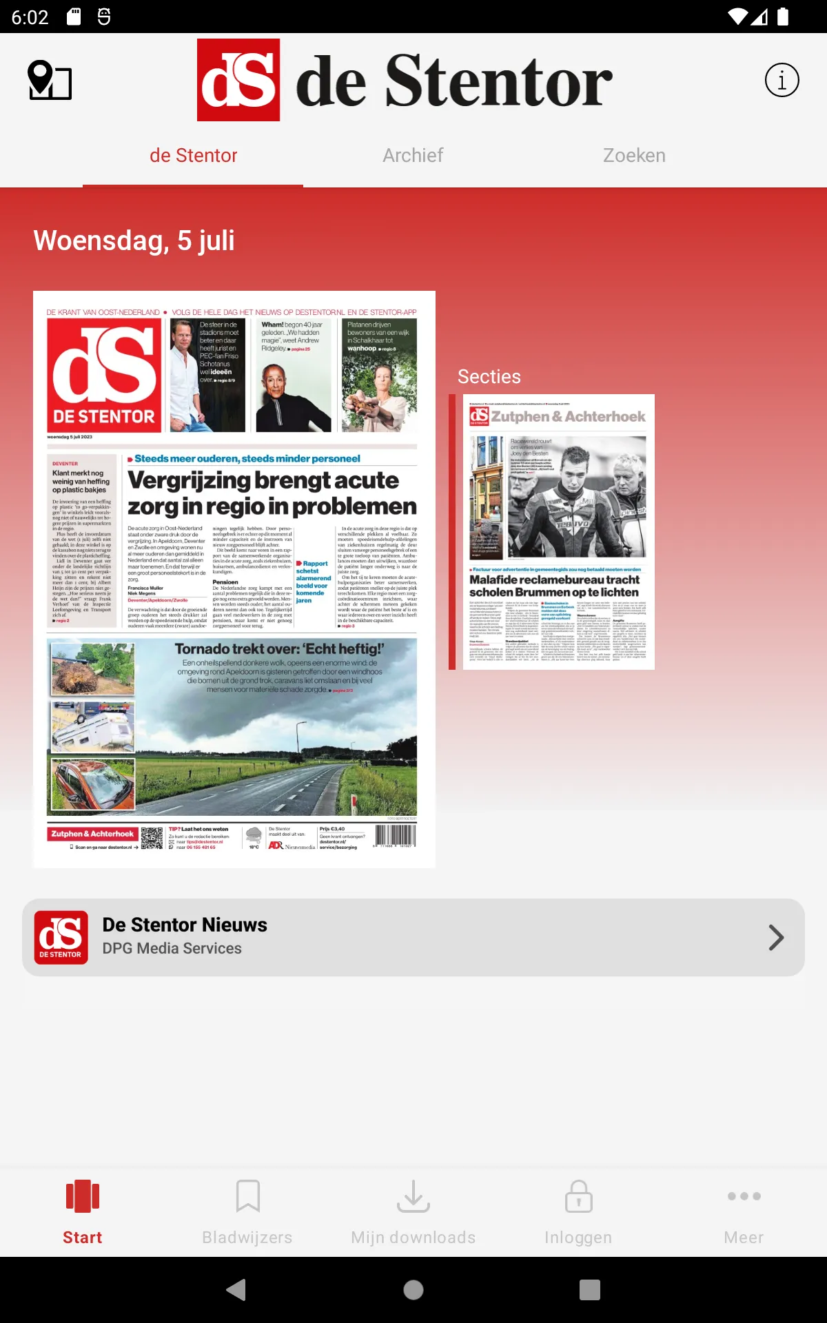 De Stentor - Digitale krant | Indus Appstore | Screenshot