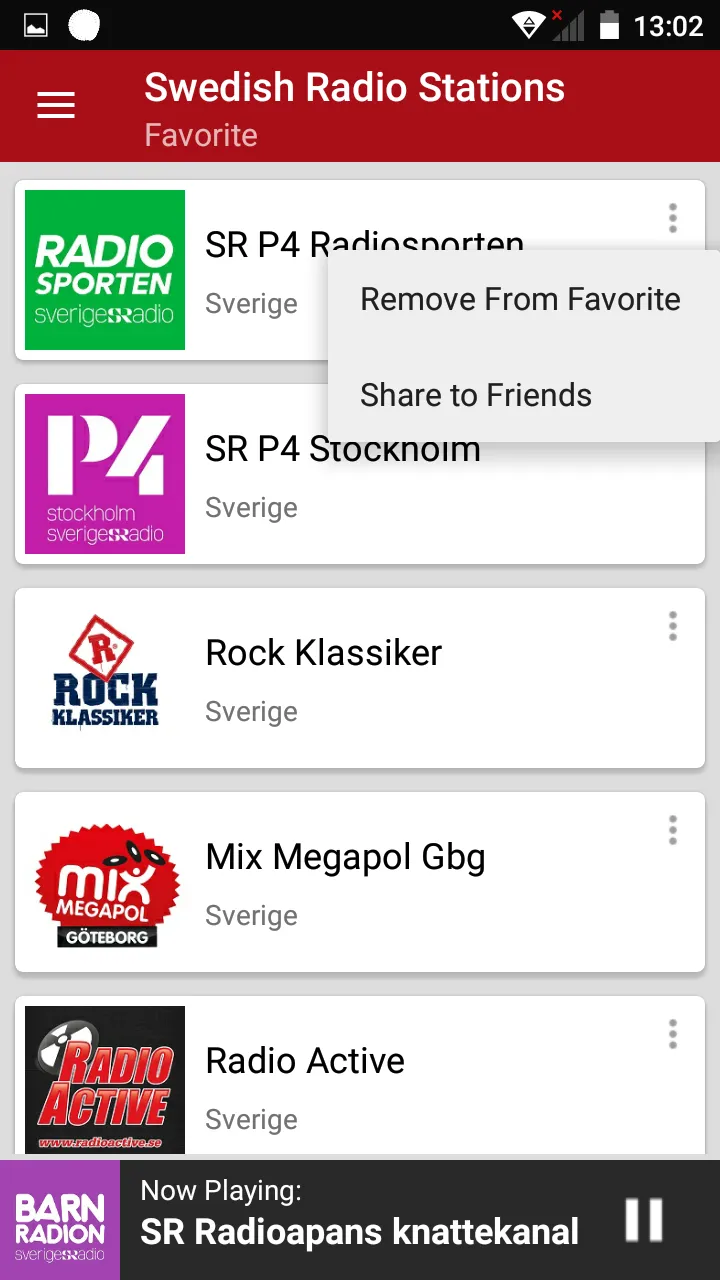 Sweden Radio Stations | Indus Appstore | Screenshot