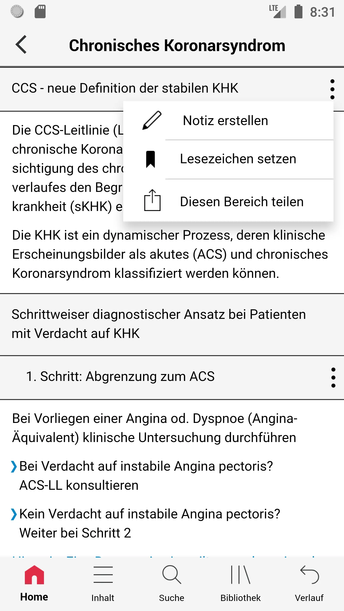 DGK Pocket-Leitlinien | Indus Appstore | Screenshot