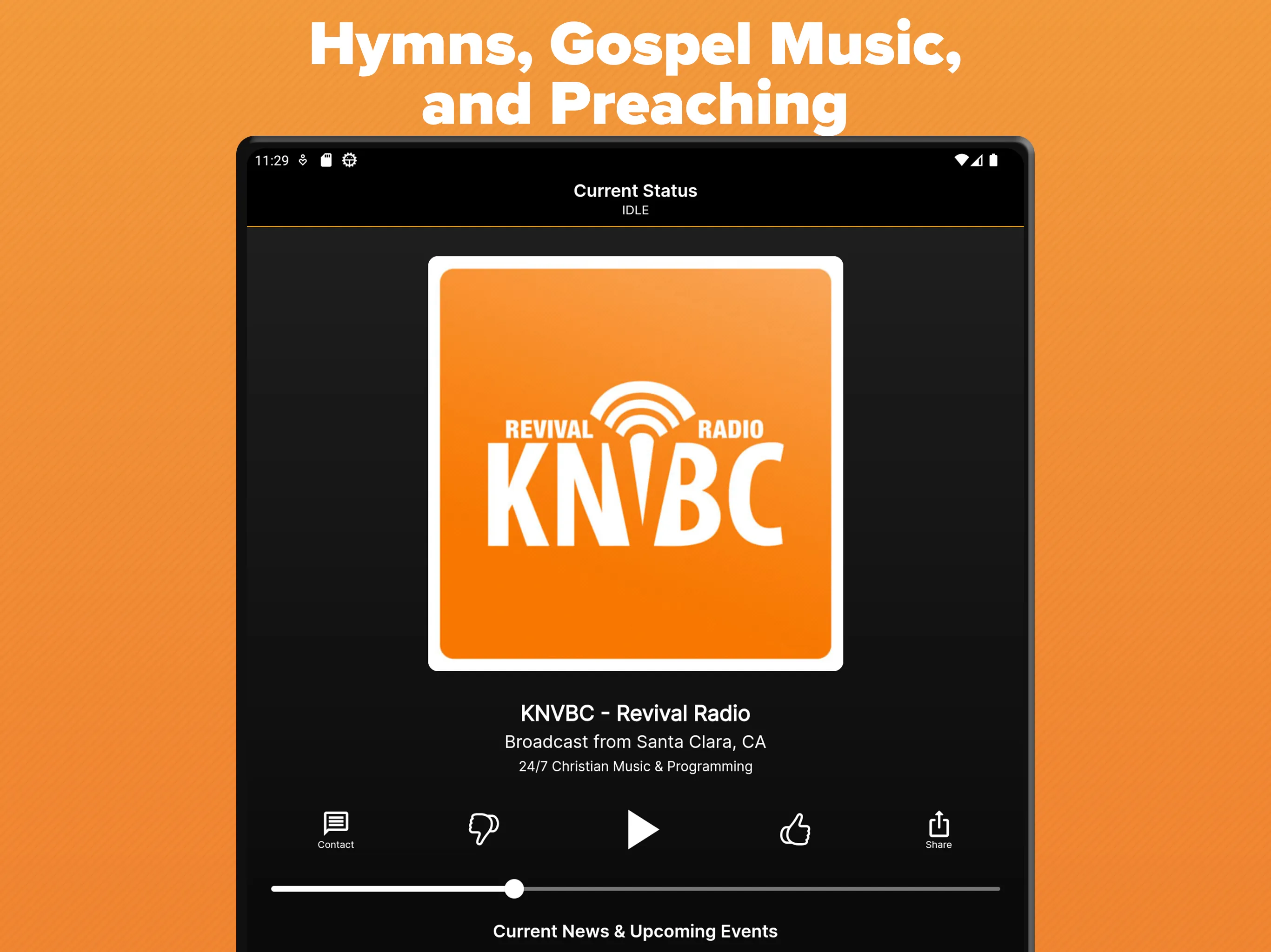 Christian Radio: KNVBC | Indus Appstore | Screenshot