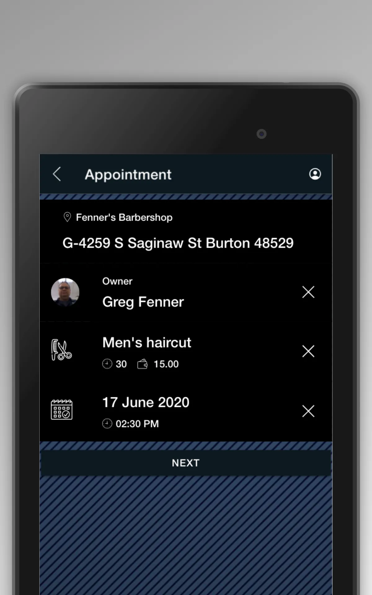 Fenner's Barbershop | Indus Appstore | Screenshot